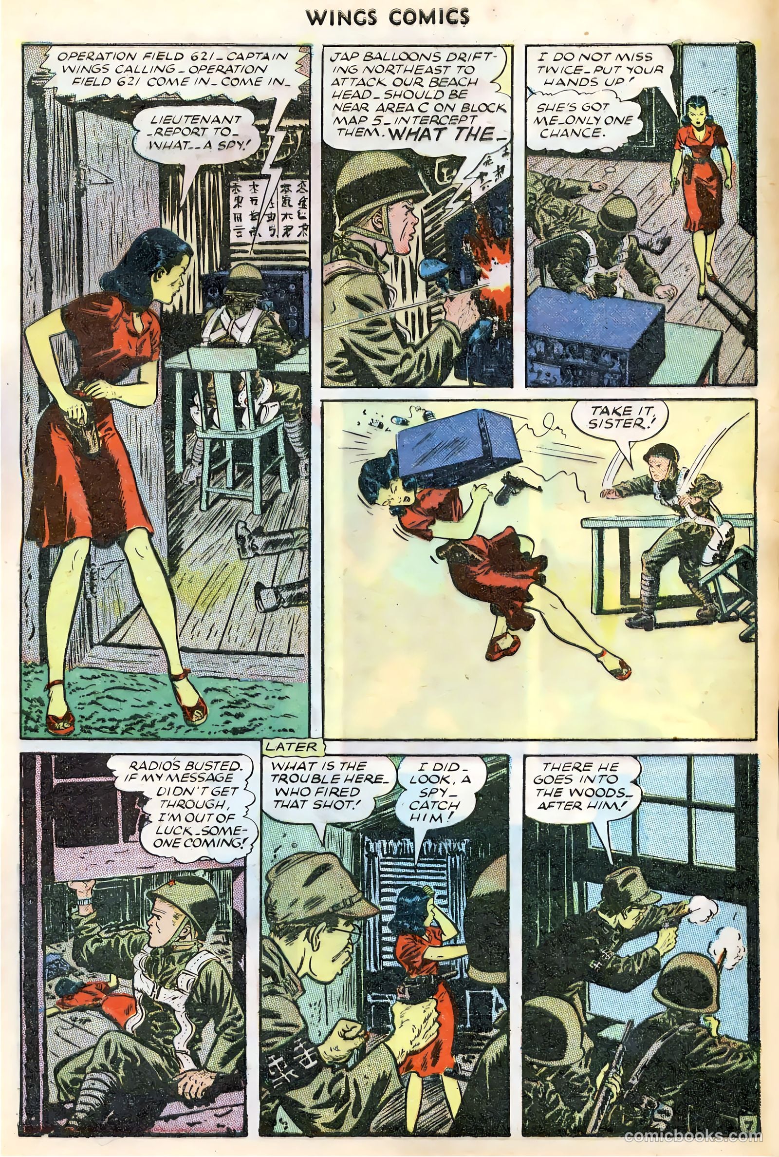 Wings Comics #65 (1946) — page 9 of 36