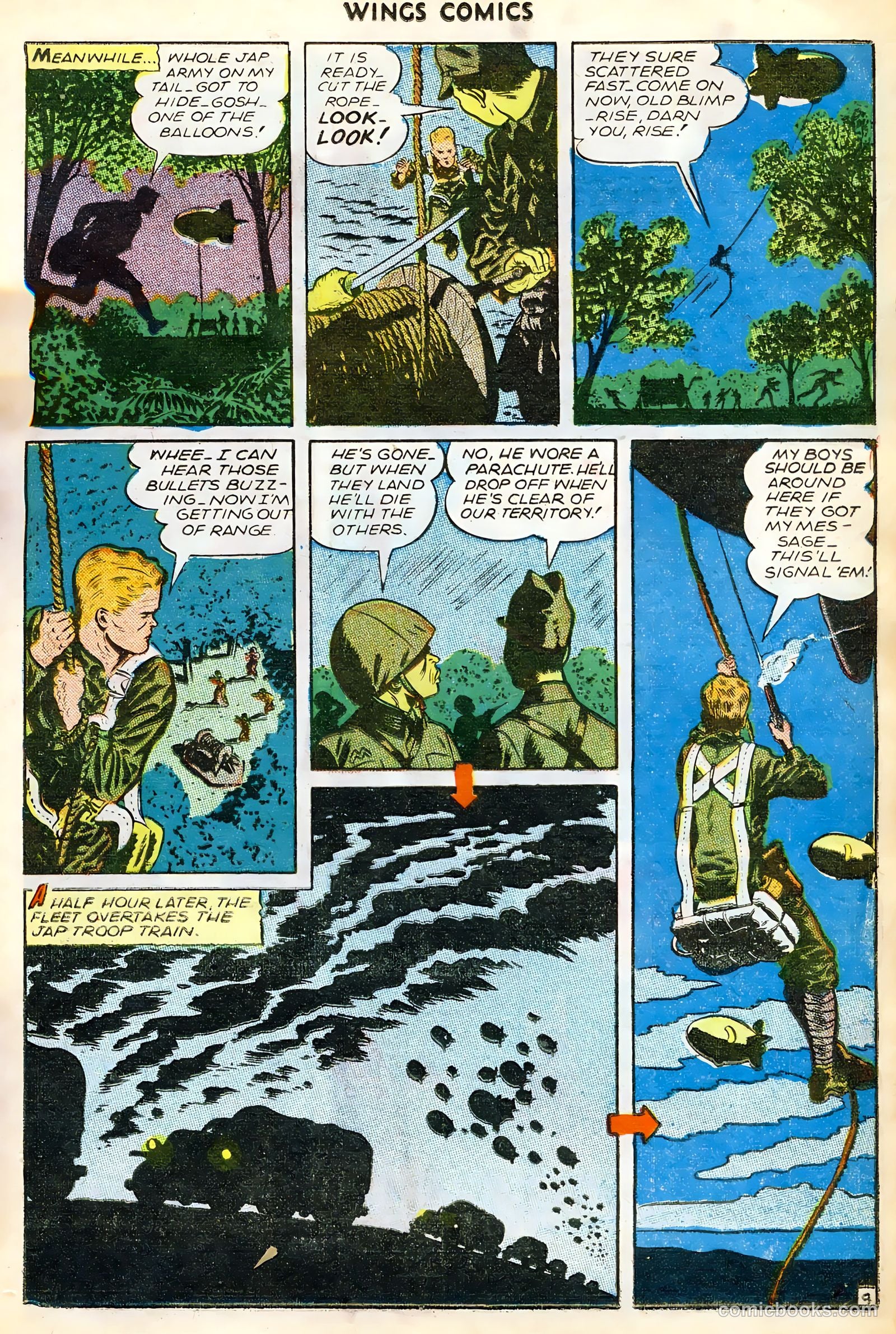 Wings Comics #65 (1946) — page 11 of 36