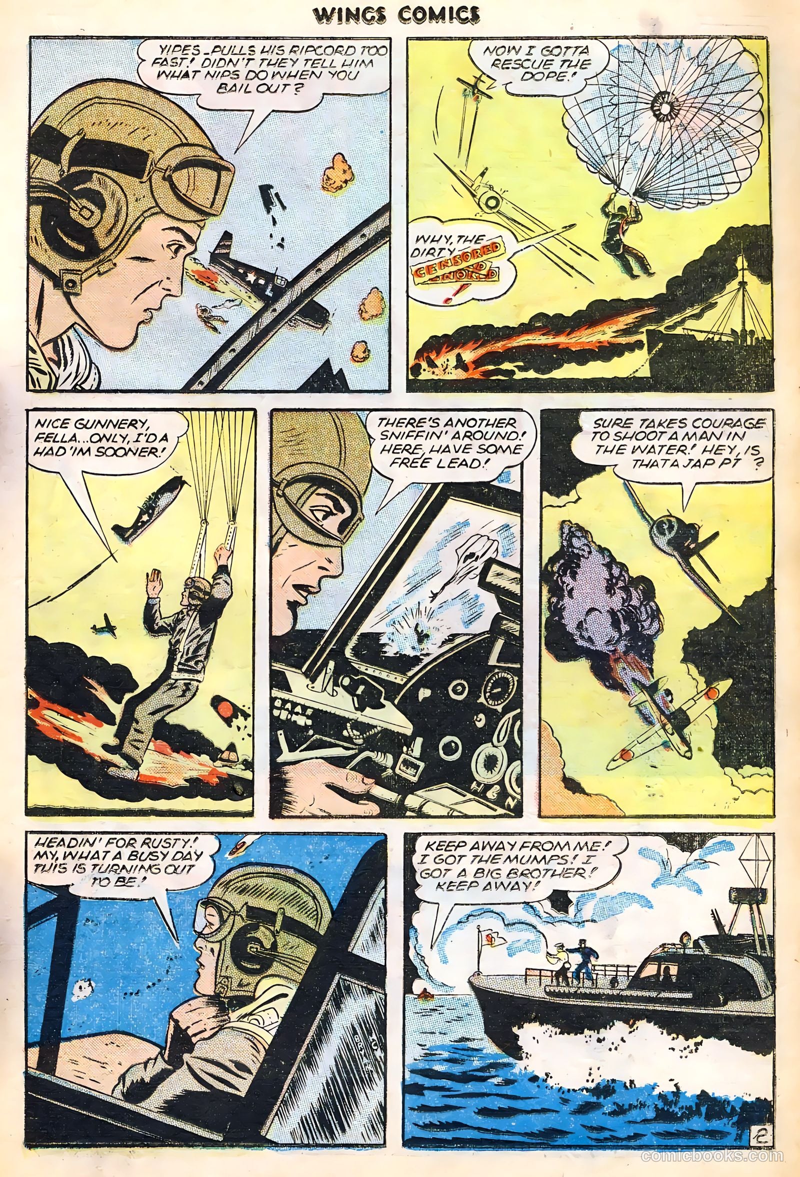 Wings Comics #65 (1946) — page 19 of 36