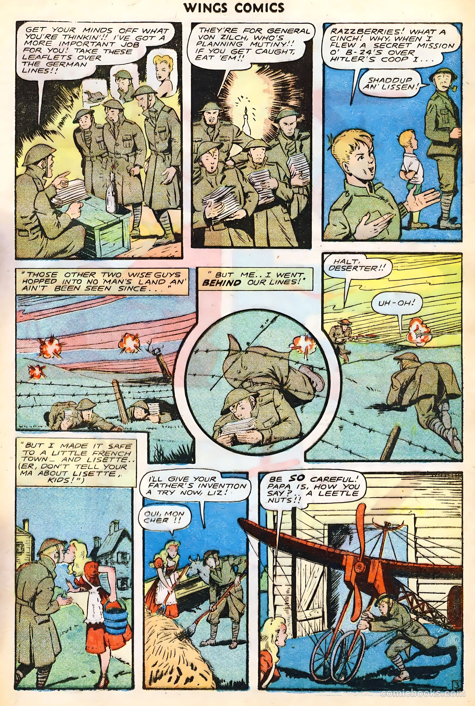 Wings Comics #65 (1946) — page 25 of 36
