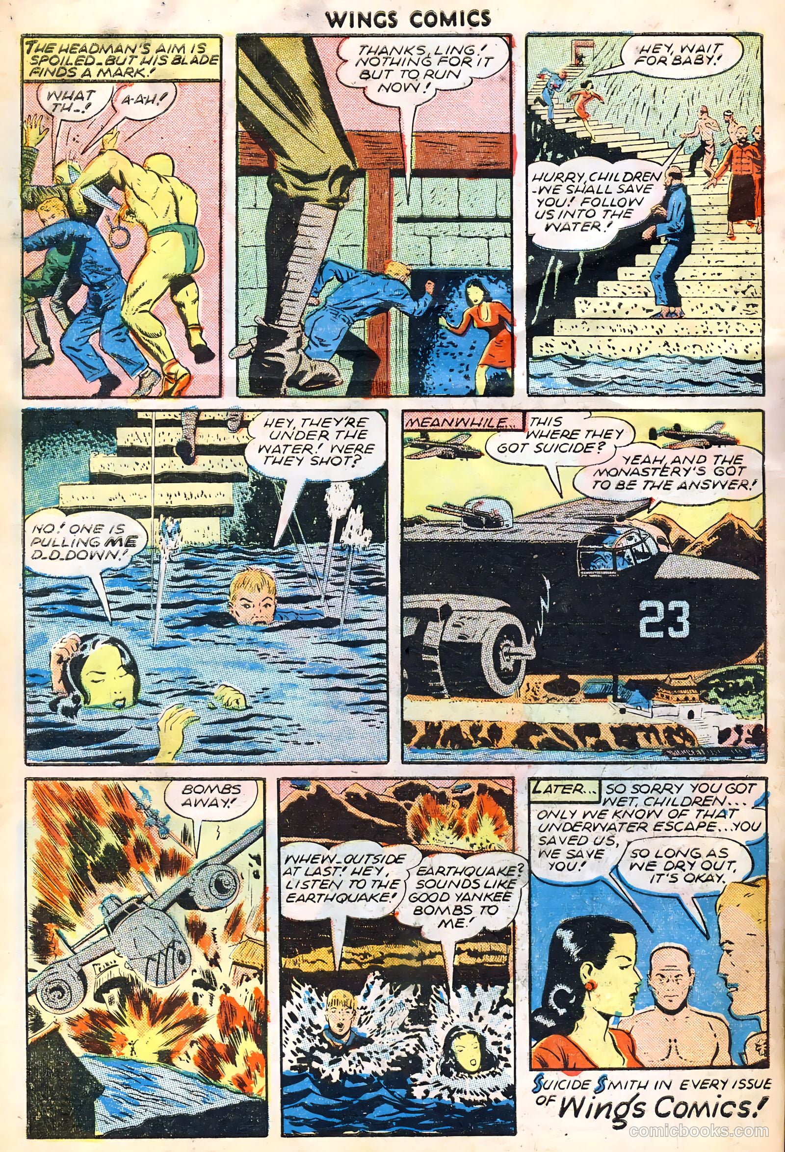 Wings Comics #65 (1946) — page 34 of 36