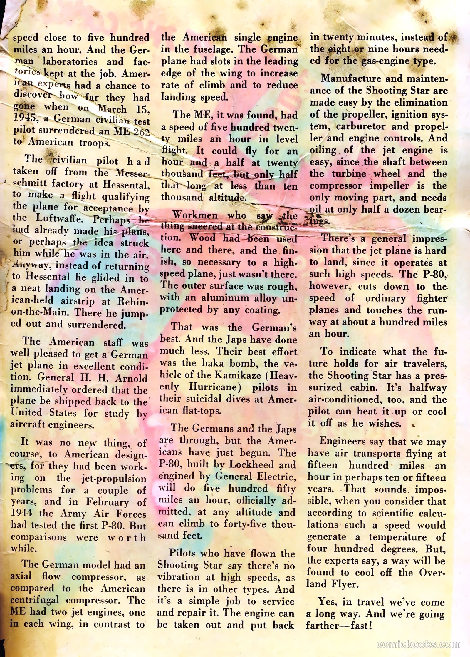 Wings Comics #65 (1946) — page 35 of 36
