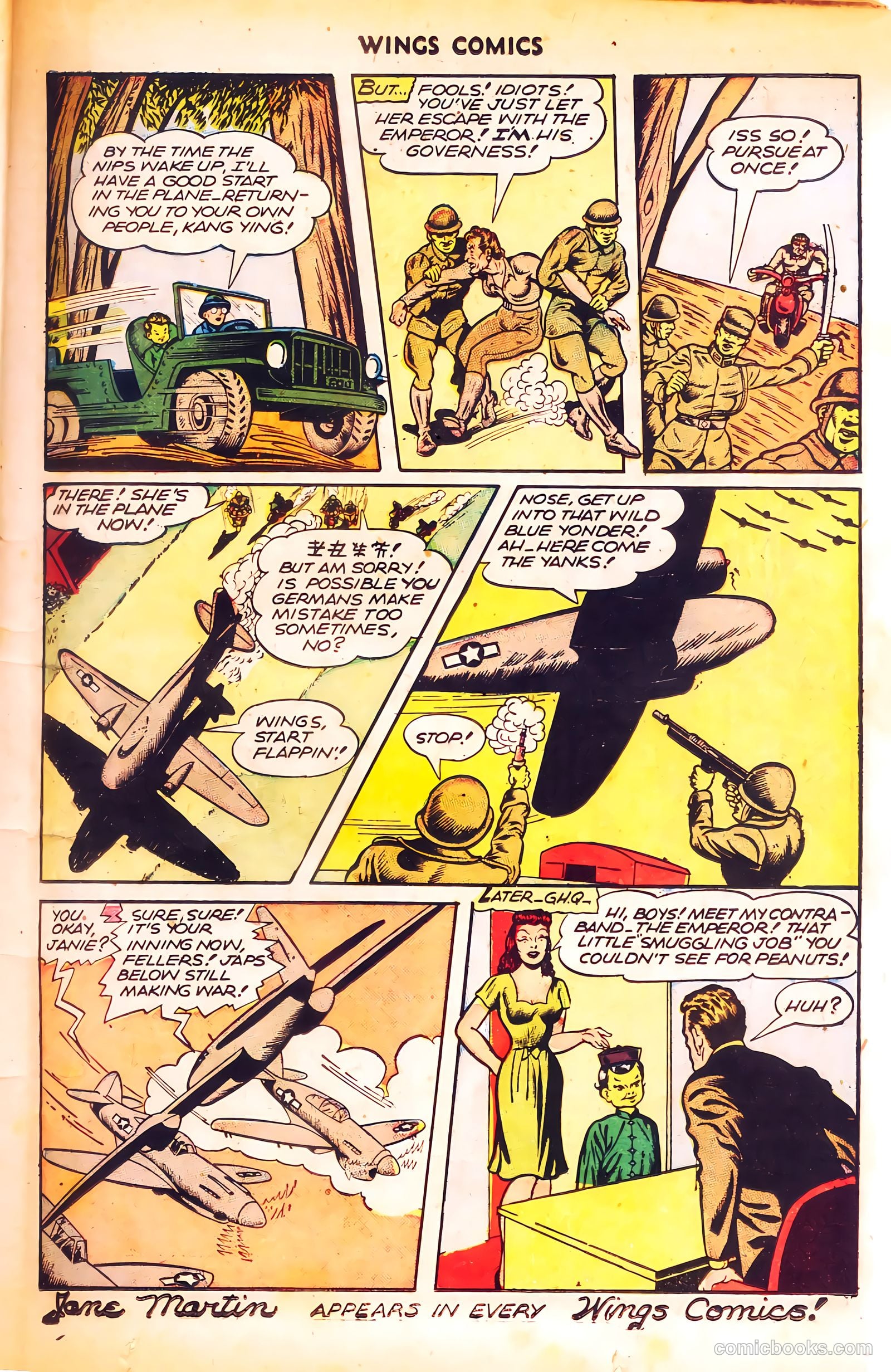 Wings Comics #66 (1946) — page 19 of 52