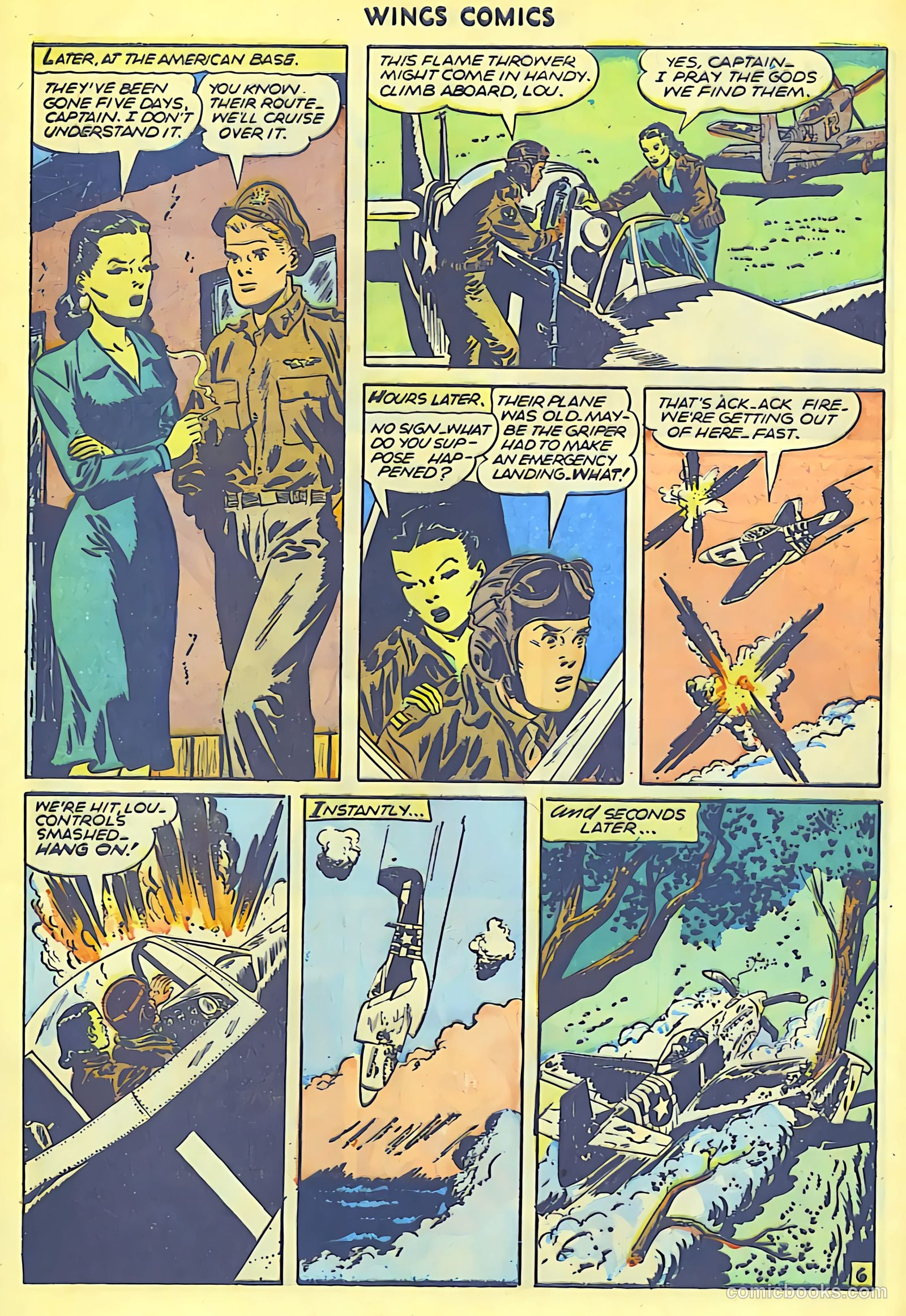 Wings Comics #67 (1946) — page 8 of 52