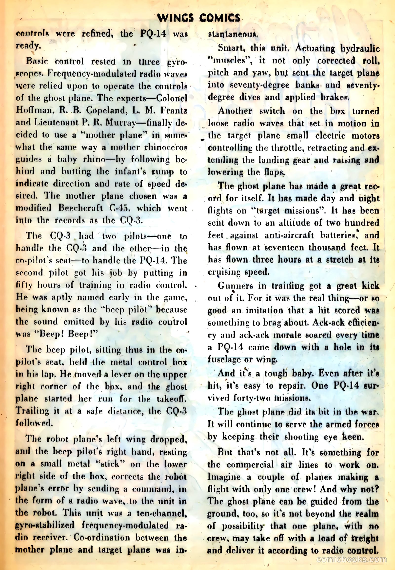 Wings Comics #67 (1946) — page 35 of 52