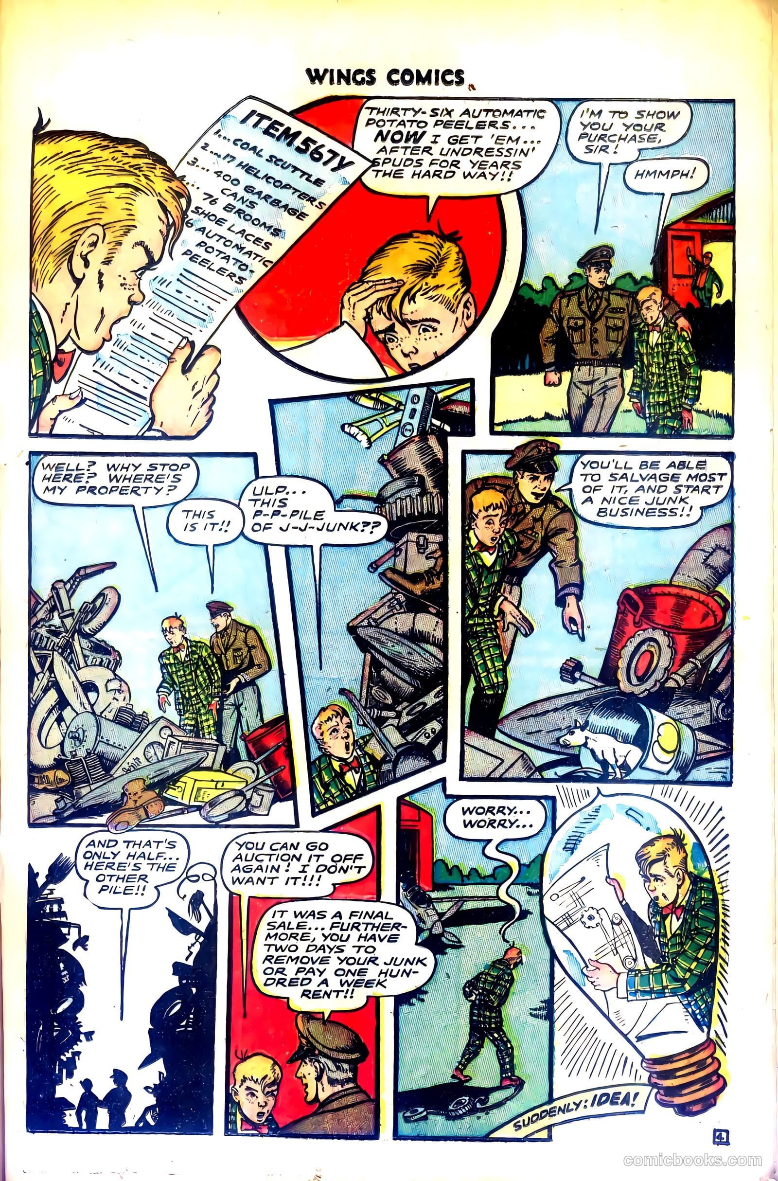 Wings Comics #68 (1946) — page 23 of 52
