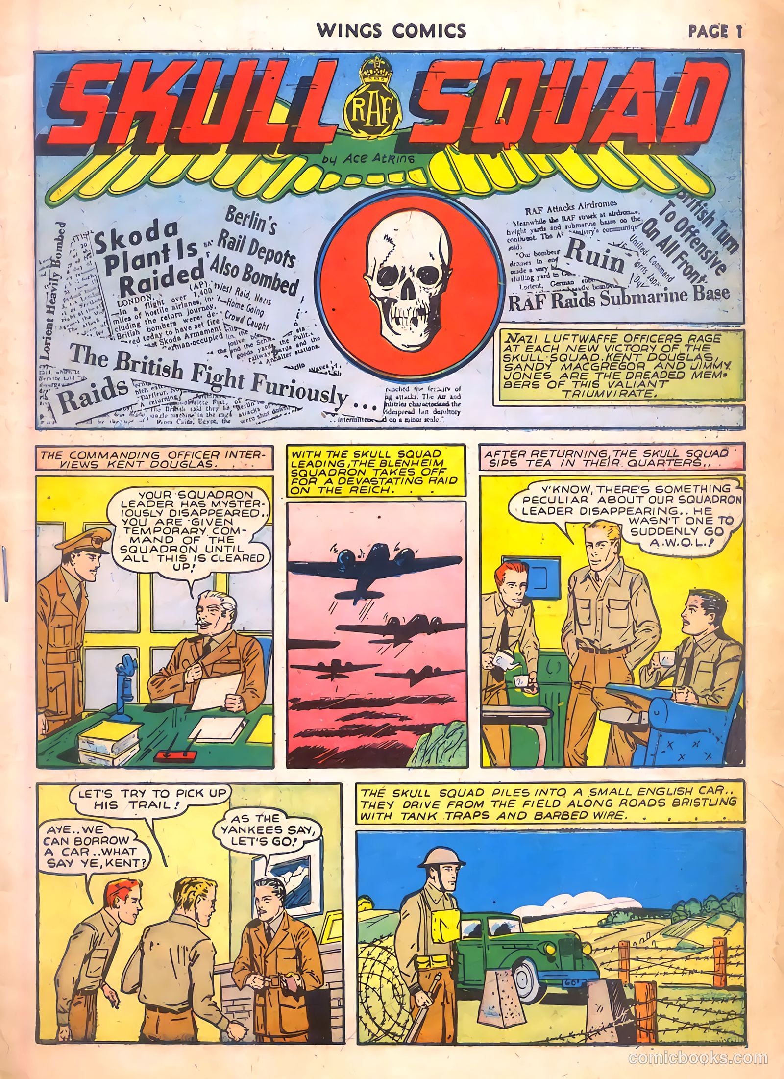 Wings Comics #7 (1941) — page 3 of 68