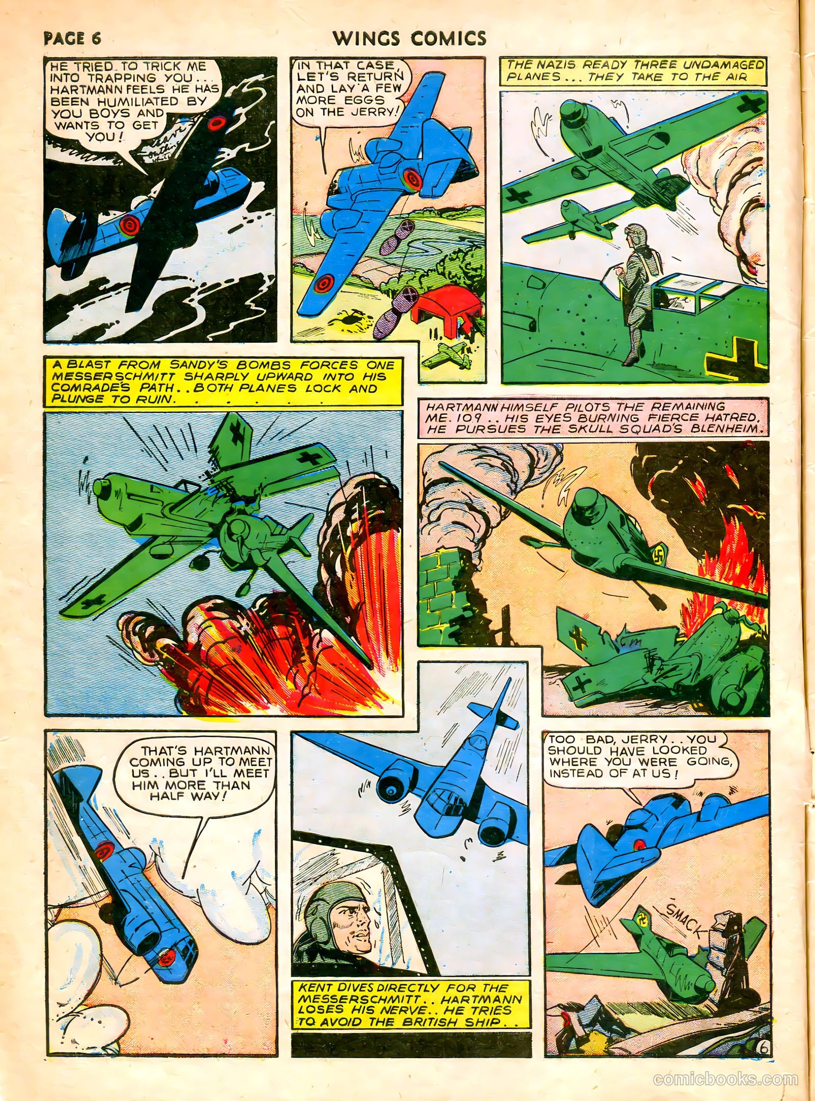 Wings Comics #7 (1941) — page 8 of 68