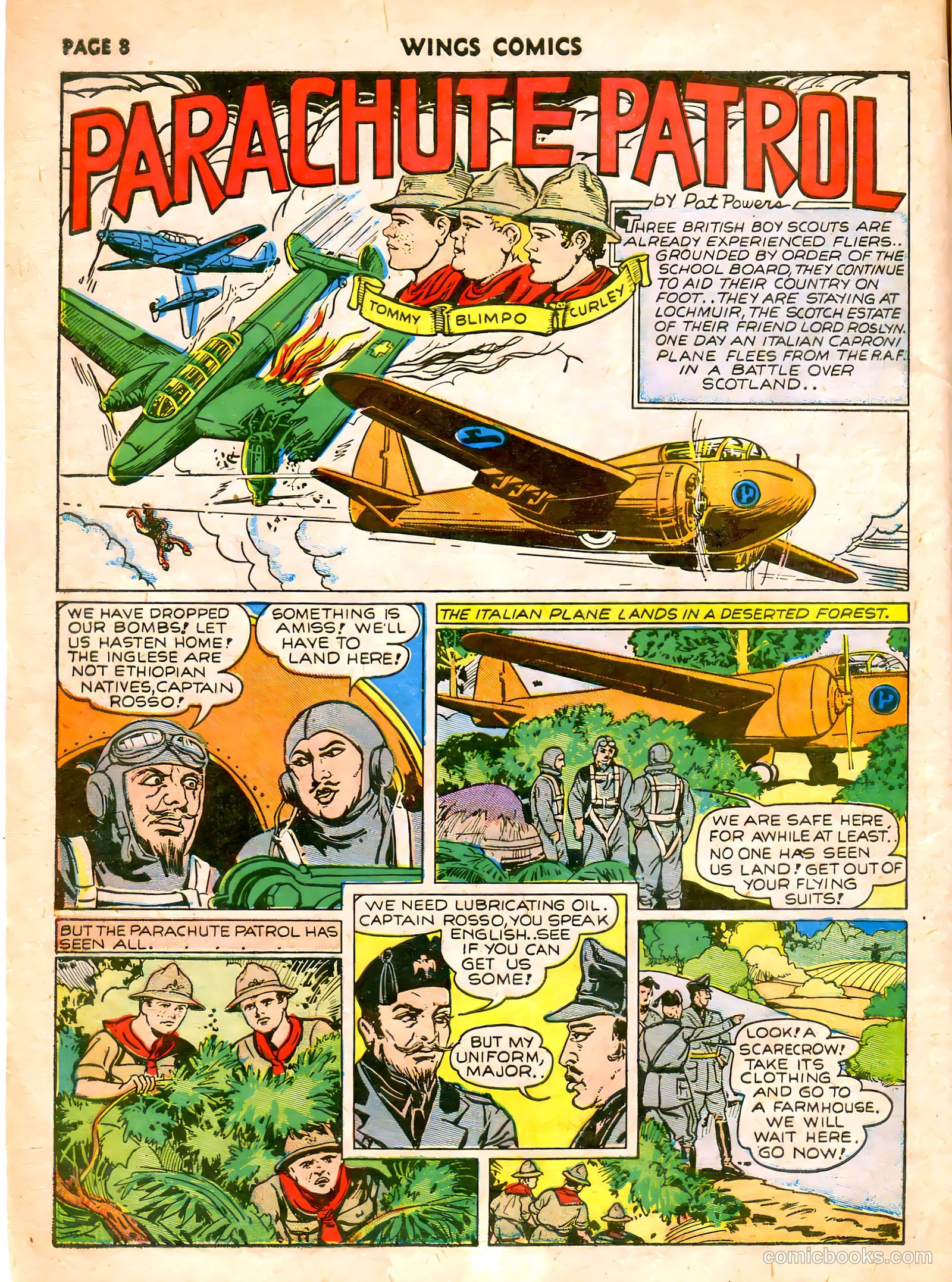 Wings Comics #7 (1941) — page 10 of 68