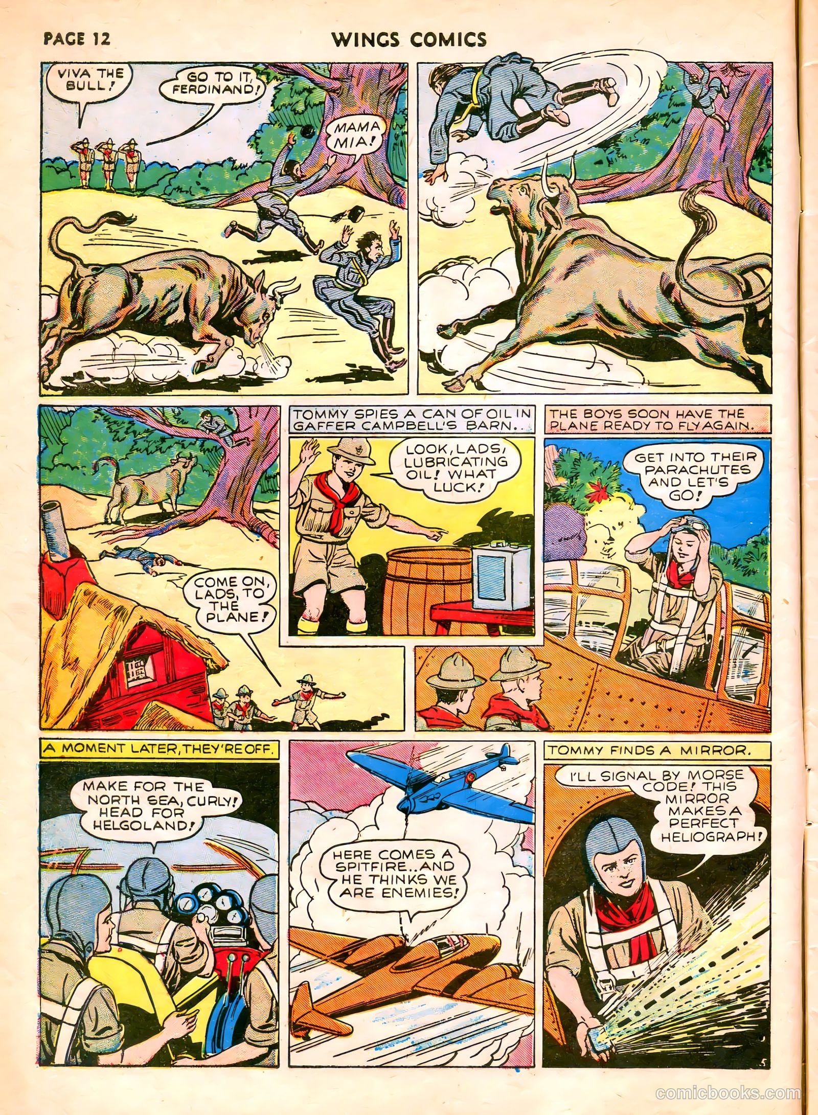 Wings Comics #7 (1941) — page 14 of 68