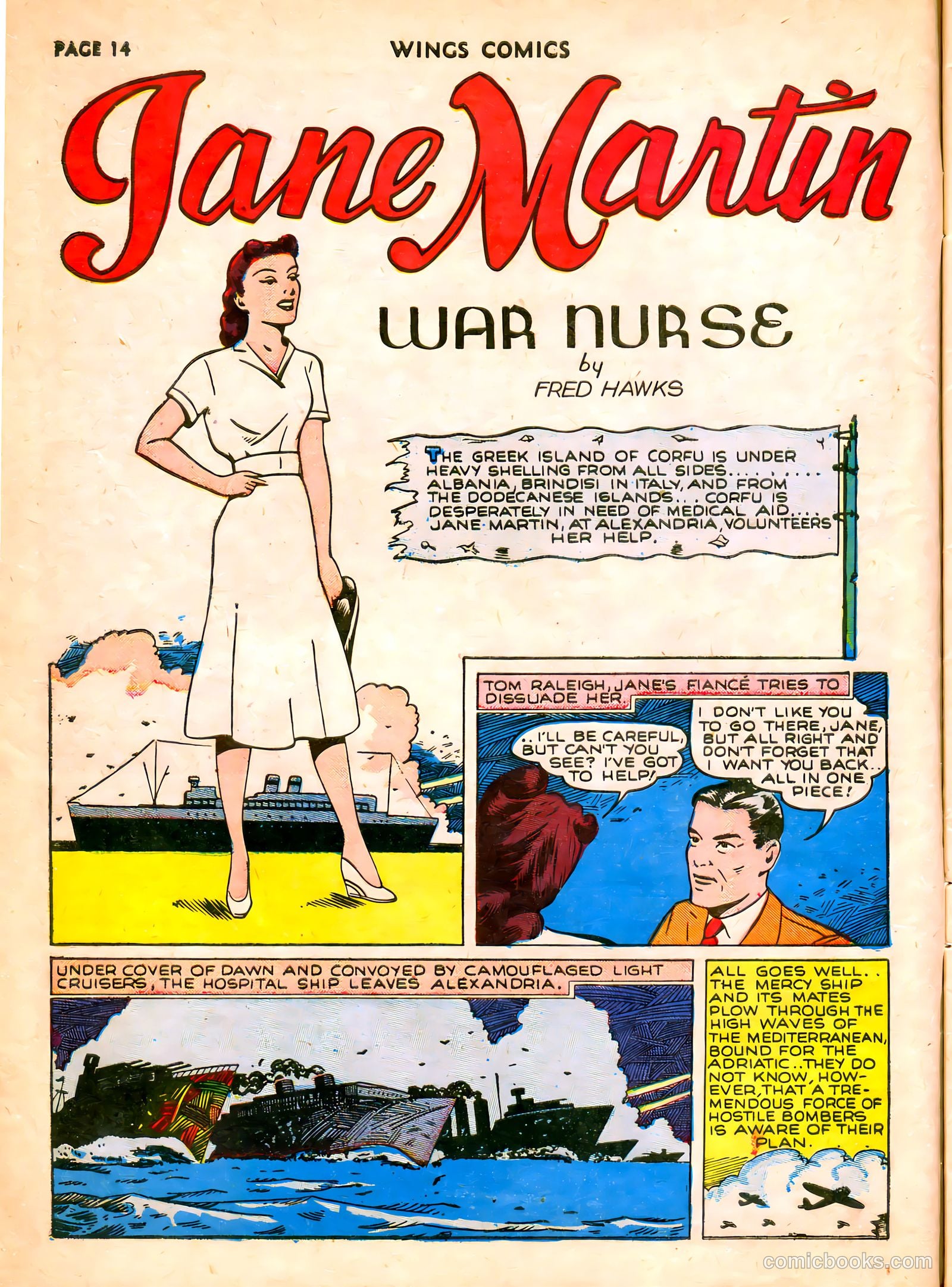 Wings Comics #7 (1941) — page 16 of 68
