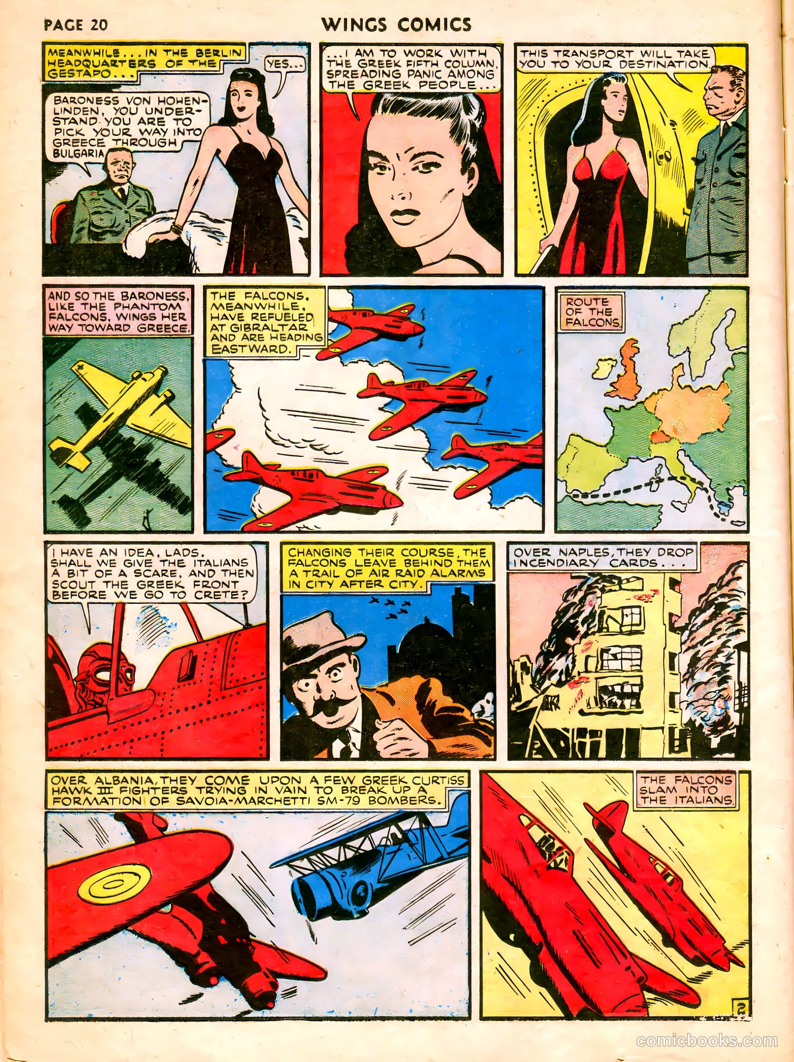 Wings Comics #7 (1941) — page 22 of 68