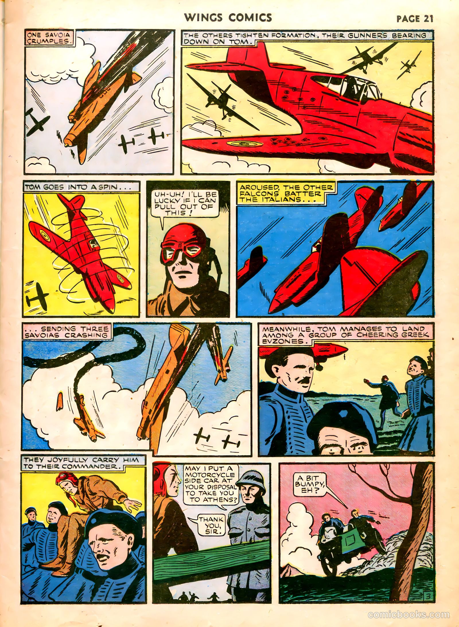 Wings Comics #7 (1941) — page 23 of 68