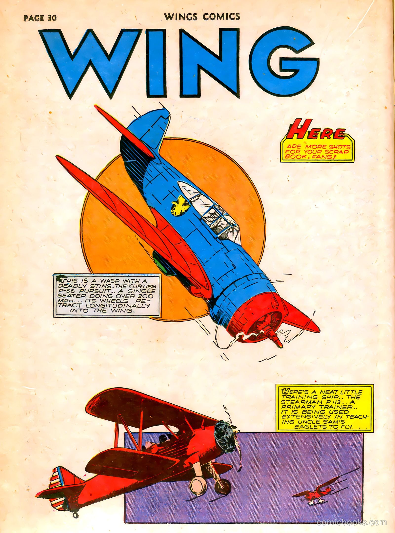 Wings Comics #7 (1941) — page 32 of 68