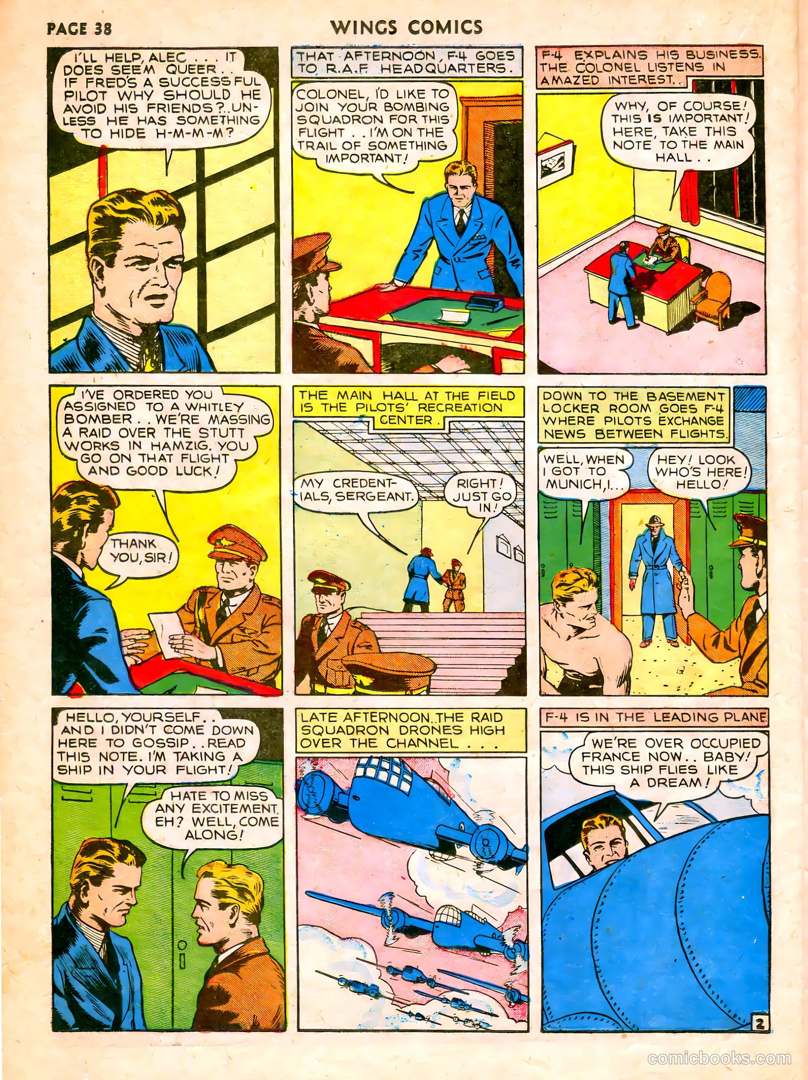 Wings Comics #7 (1941) — page 40 of 68