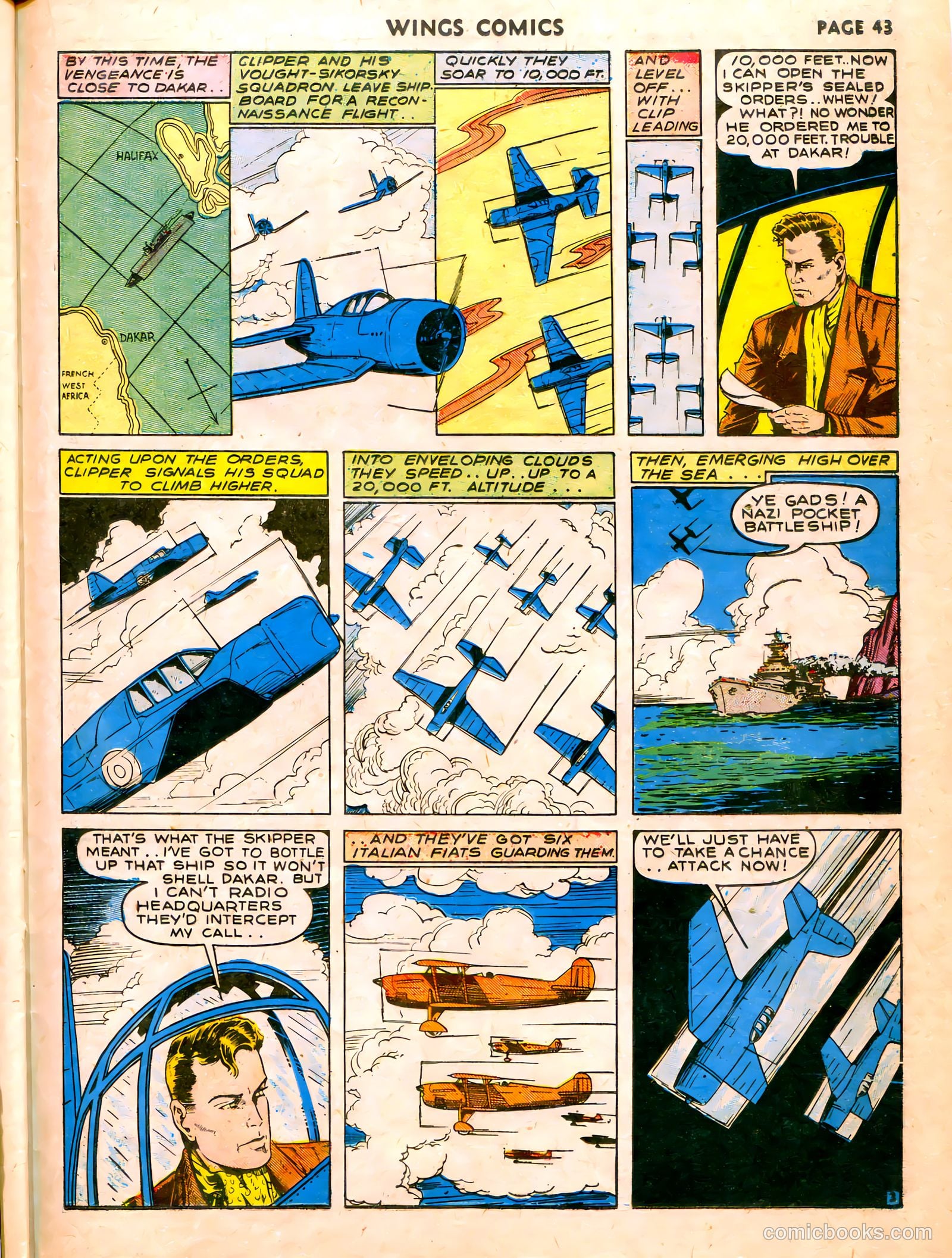 Wings Comics #7 (1941) — page 45 of 68