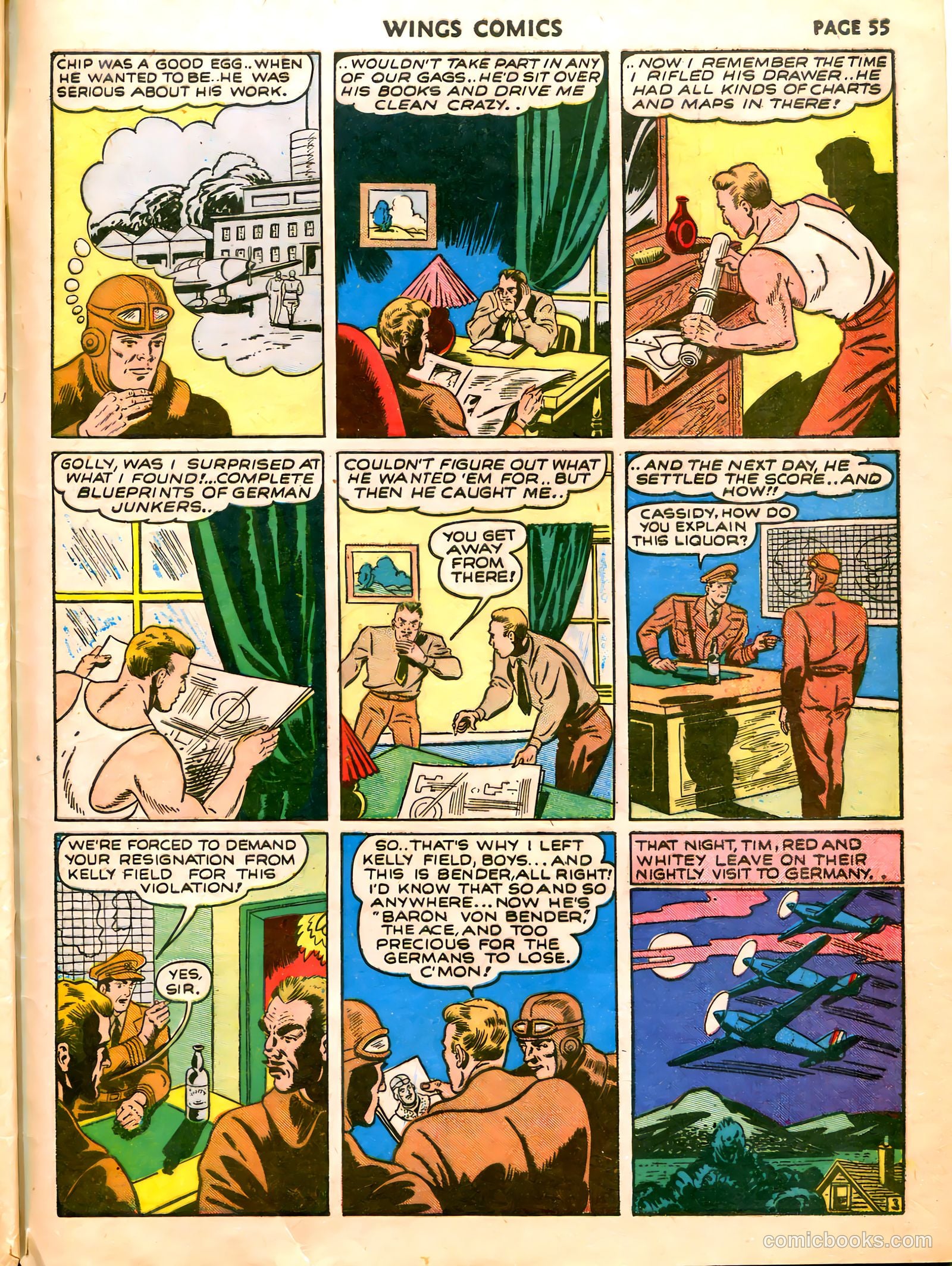 Wings Comics #7 (1941) — page 57 of 68