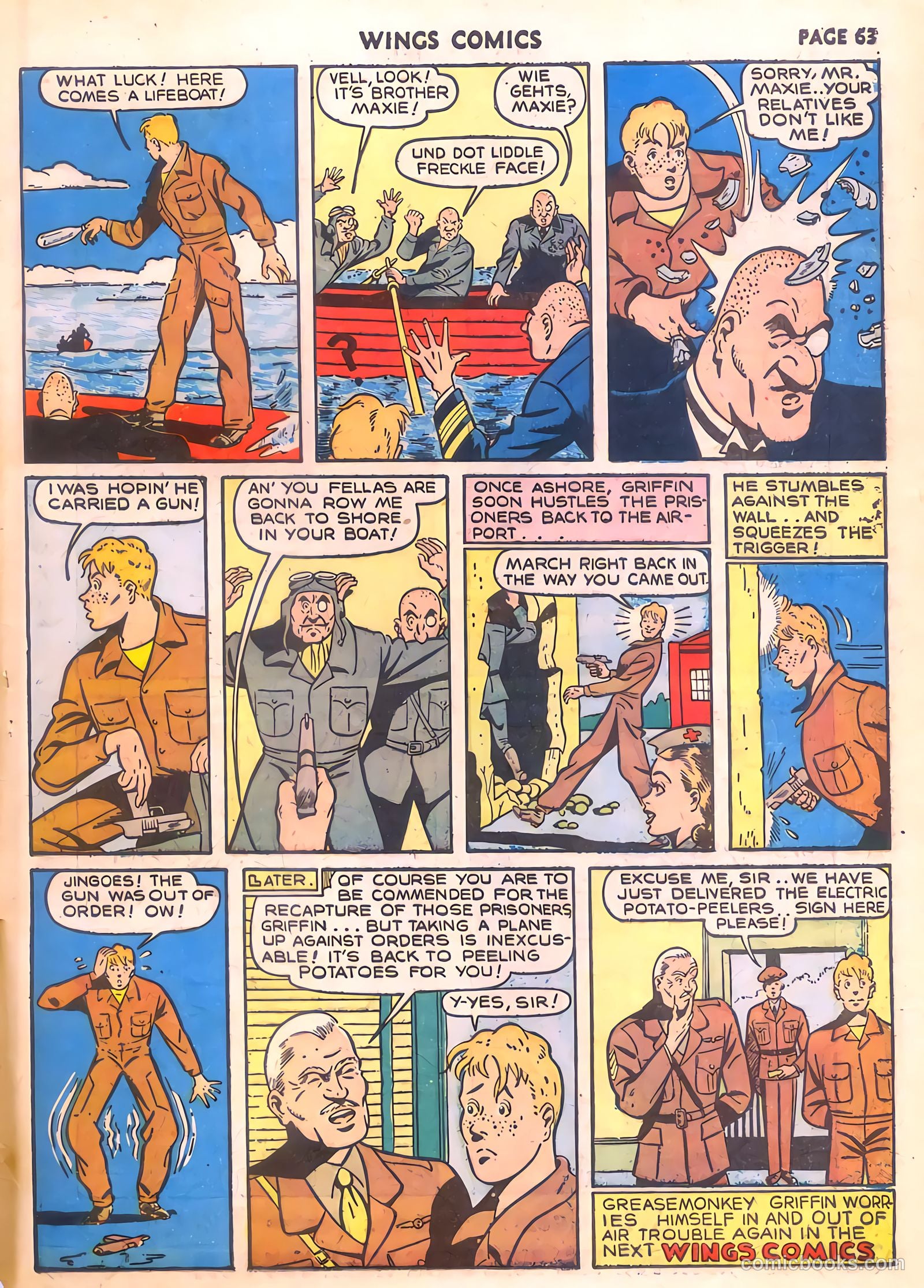 Wings Comics #7 (1941) — page 65 of 68