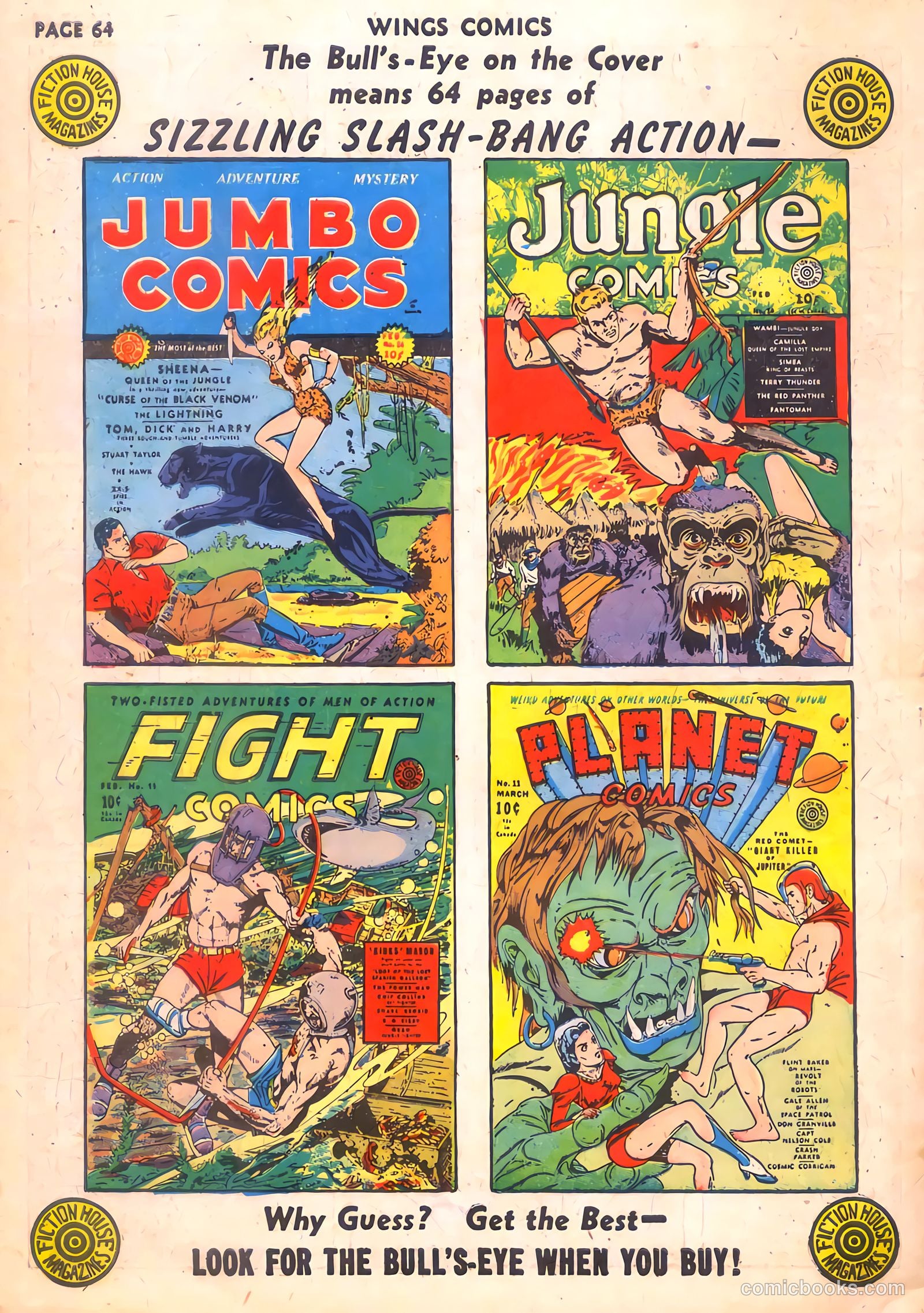 Wings Comics #7 (1941) — page 66 of 68