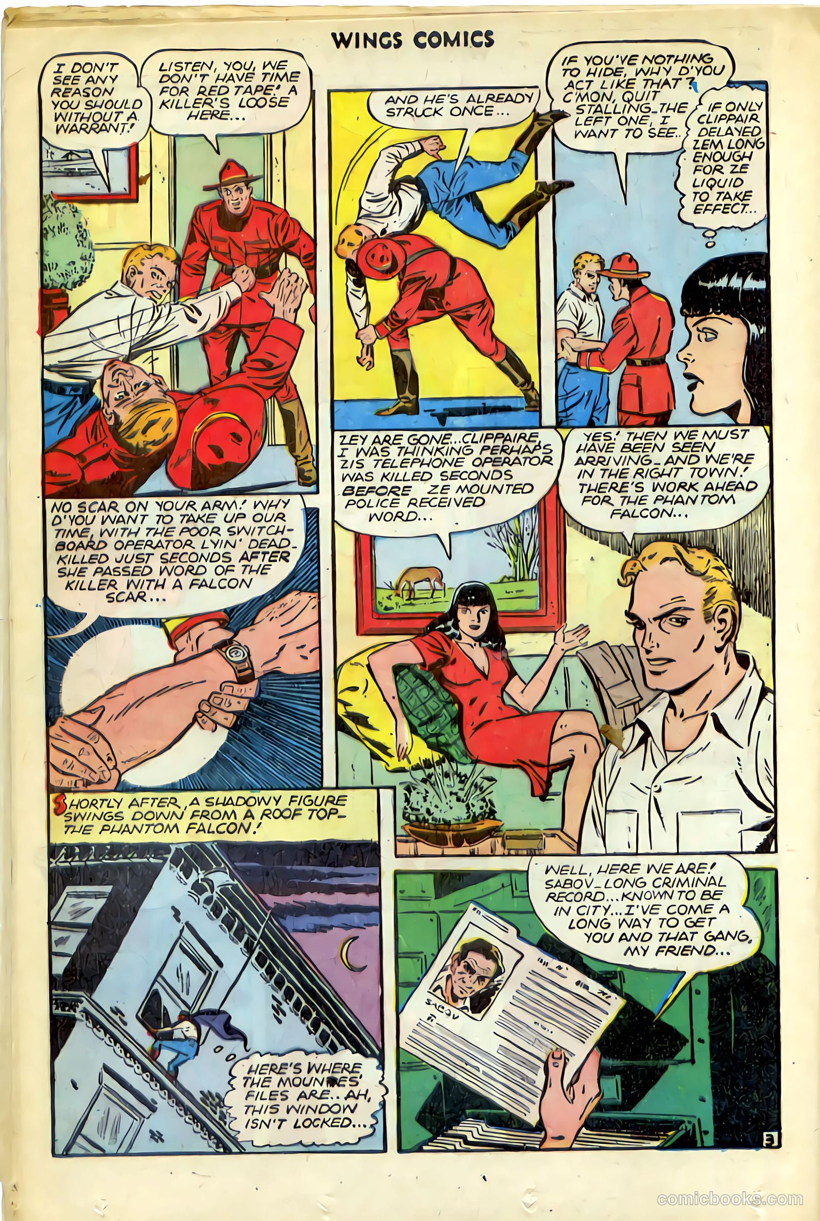 Wings Comics #72 (1946) — page 32 of 52