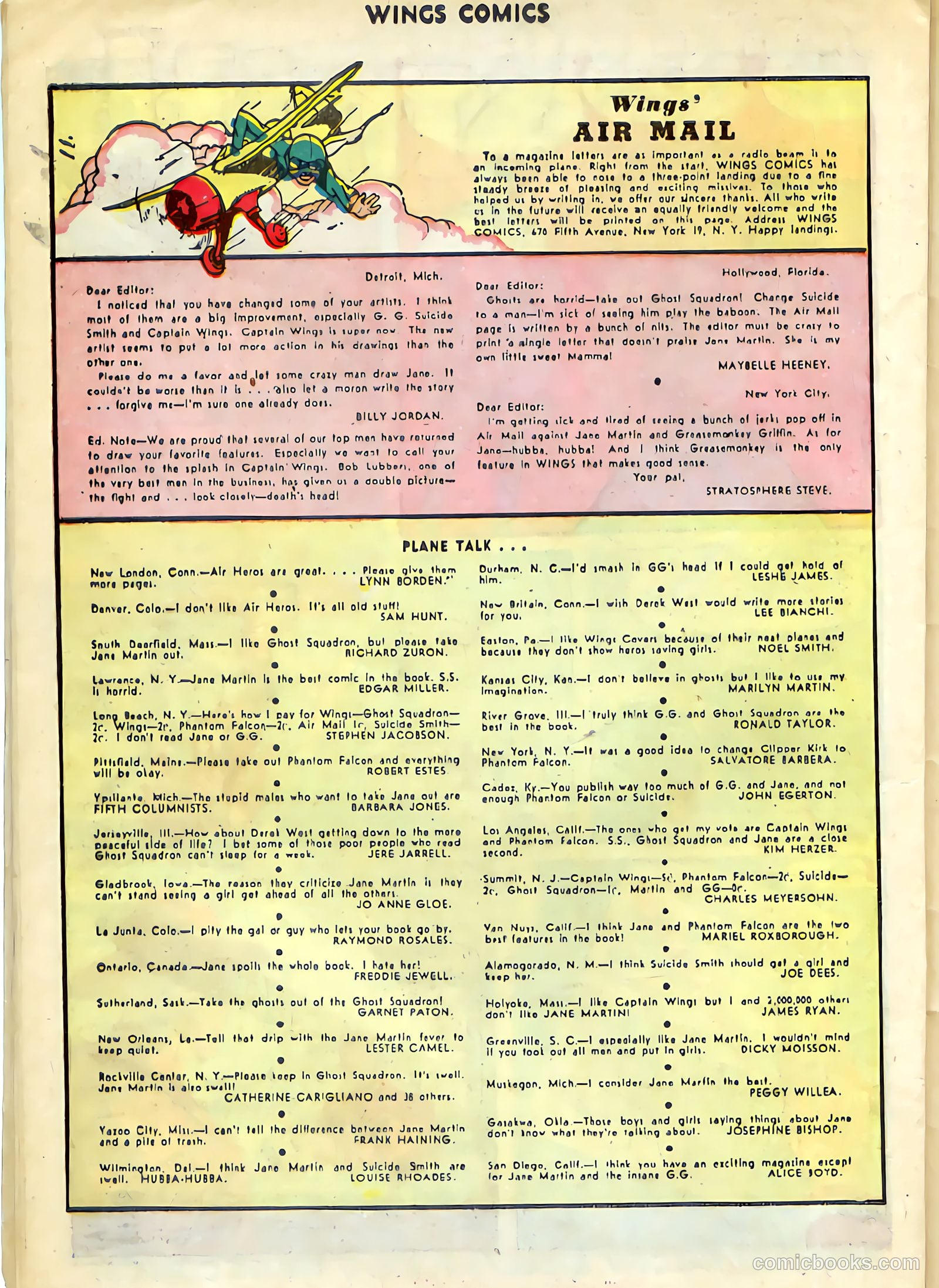 Wings Comics #72 (1946) — page 36 of 52
