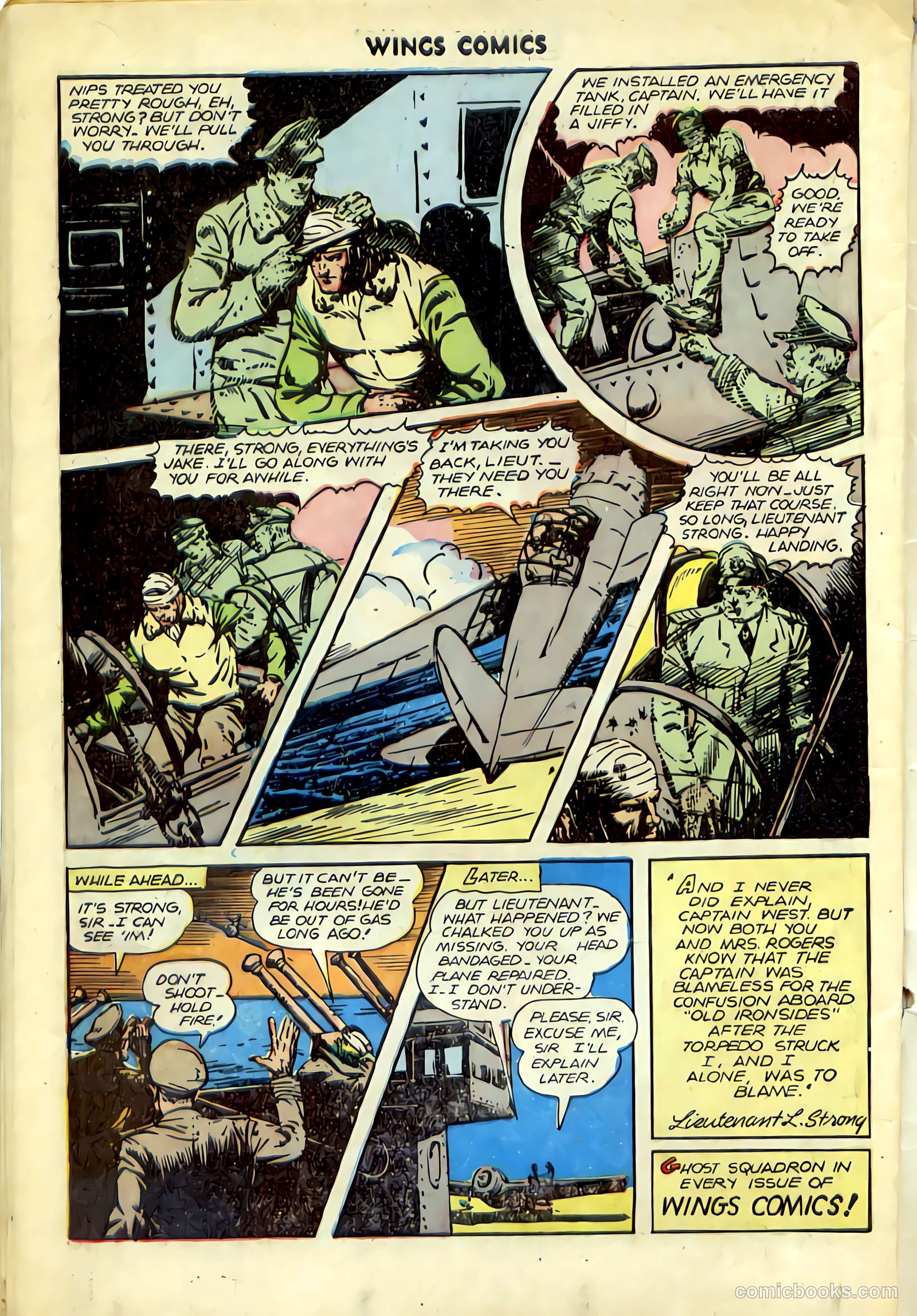 Wings Comics #72 (1946) — page 50 of 52