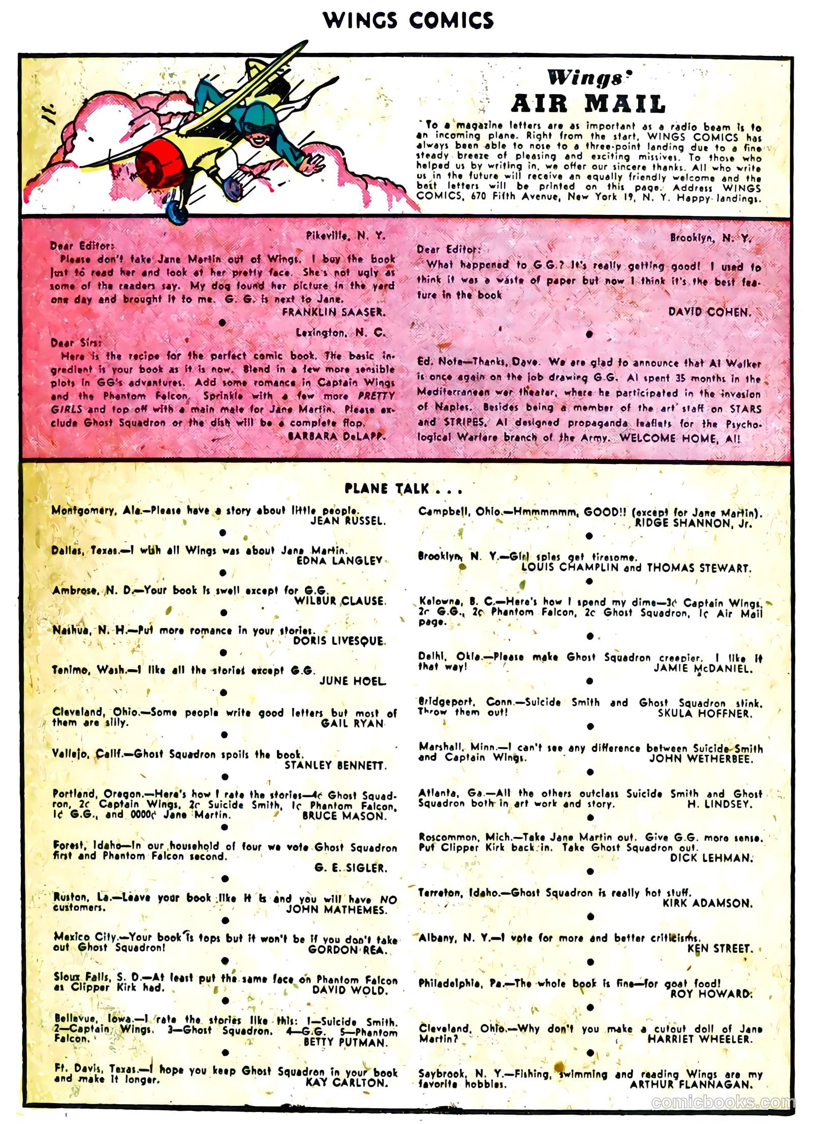 Wings Comics #73 (1946) — page 36 of 52