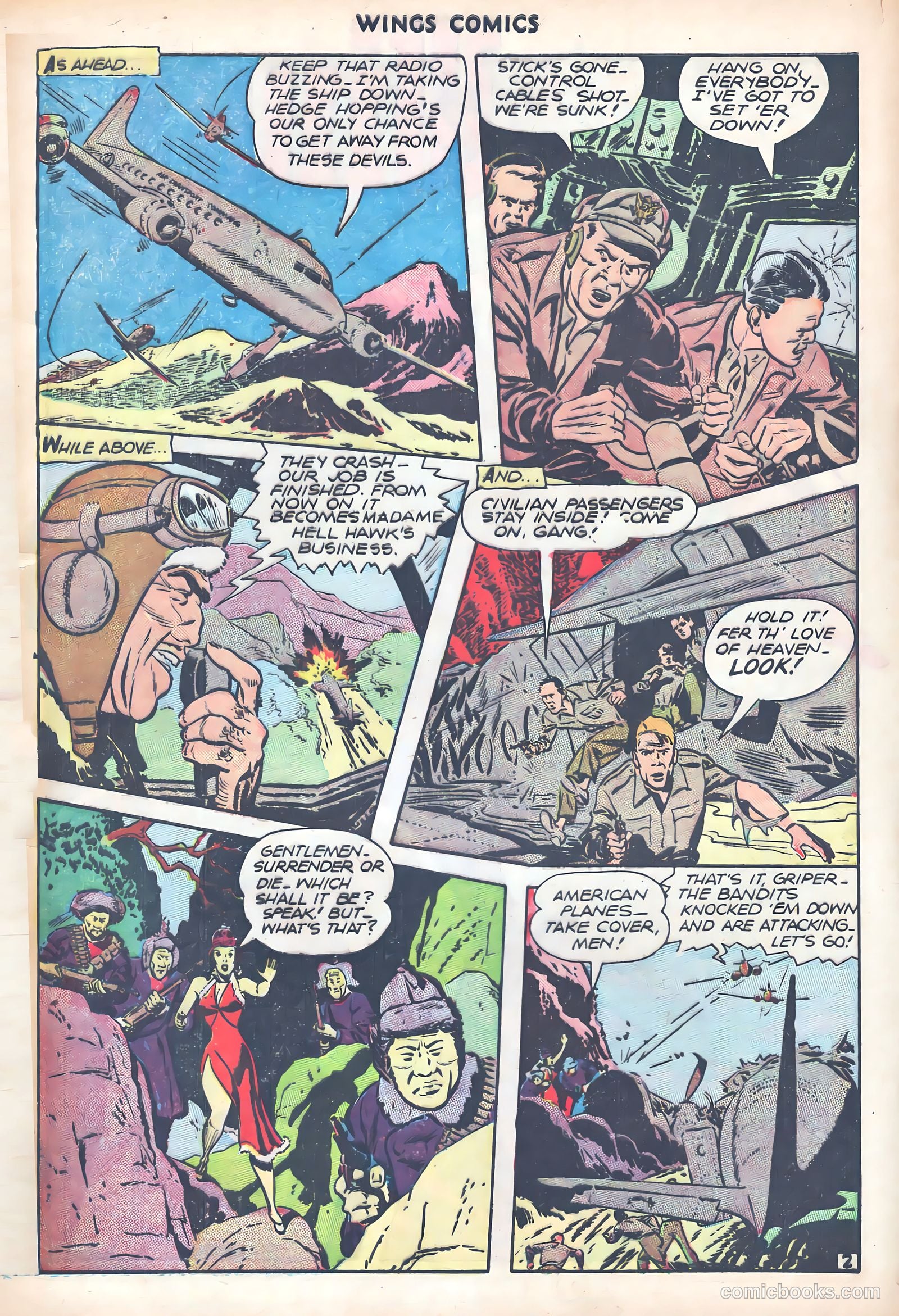 Wings Comics #74 (1946) — page 5 of 53