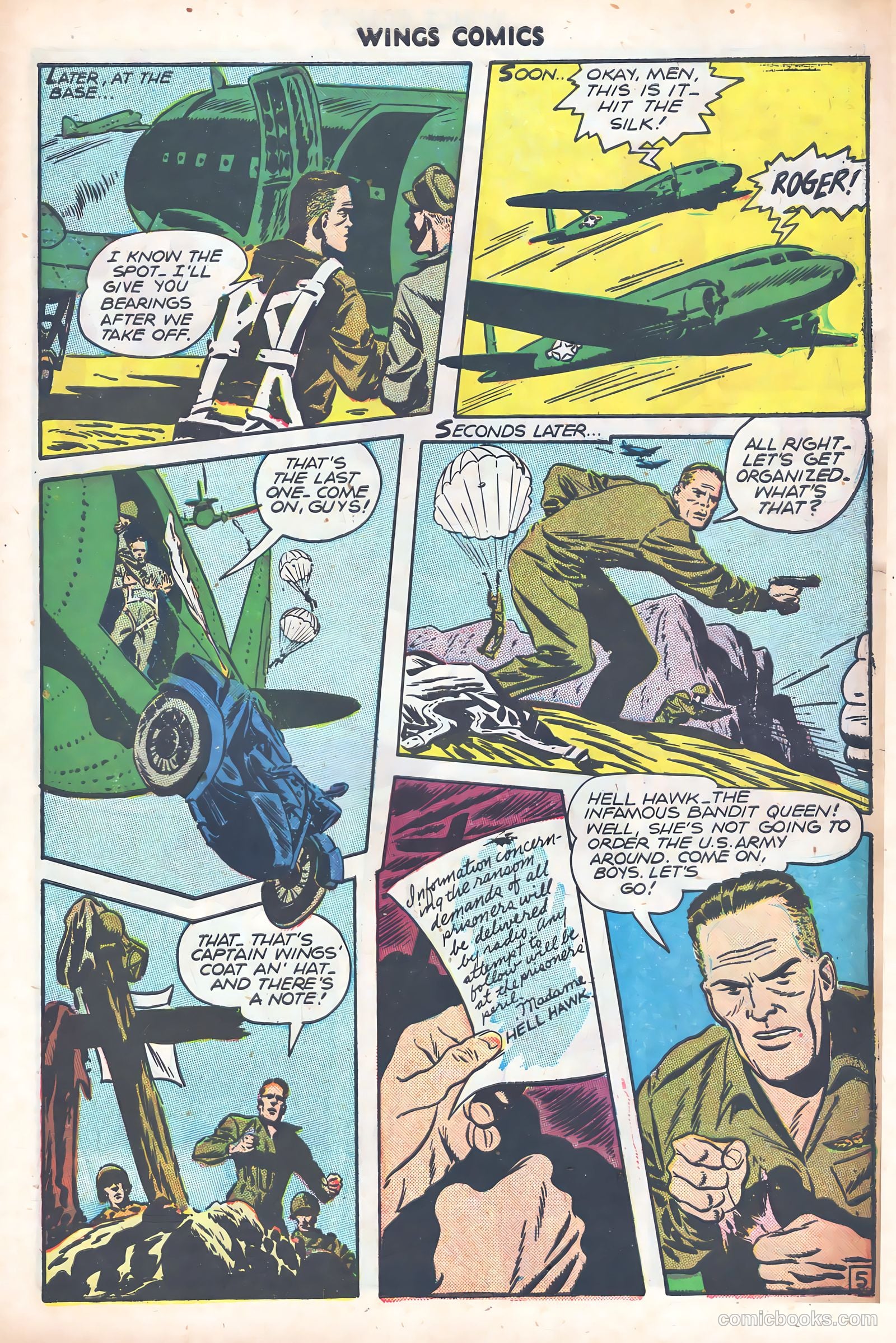 Wings Comics #74 (1946) — page 8 of 53