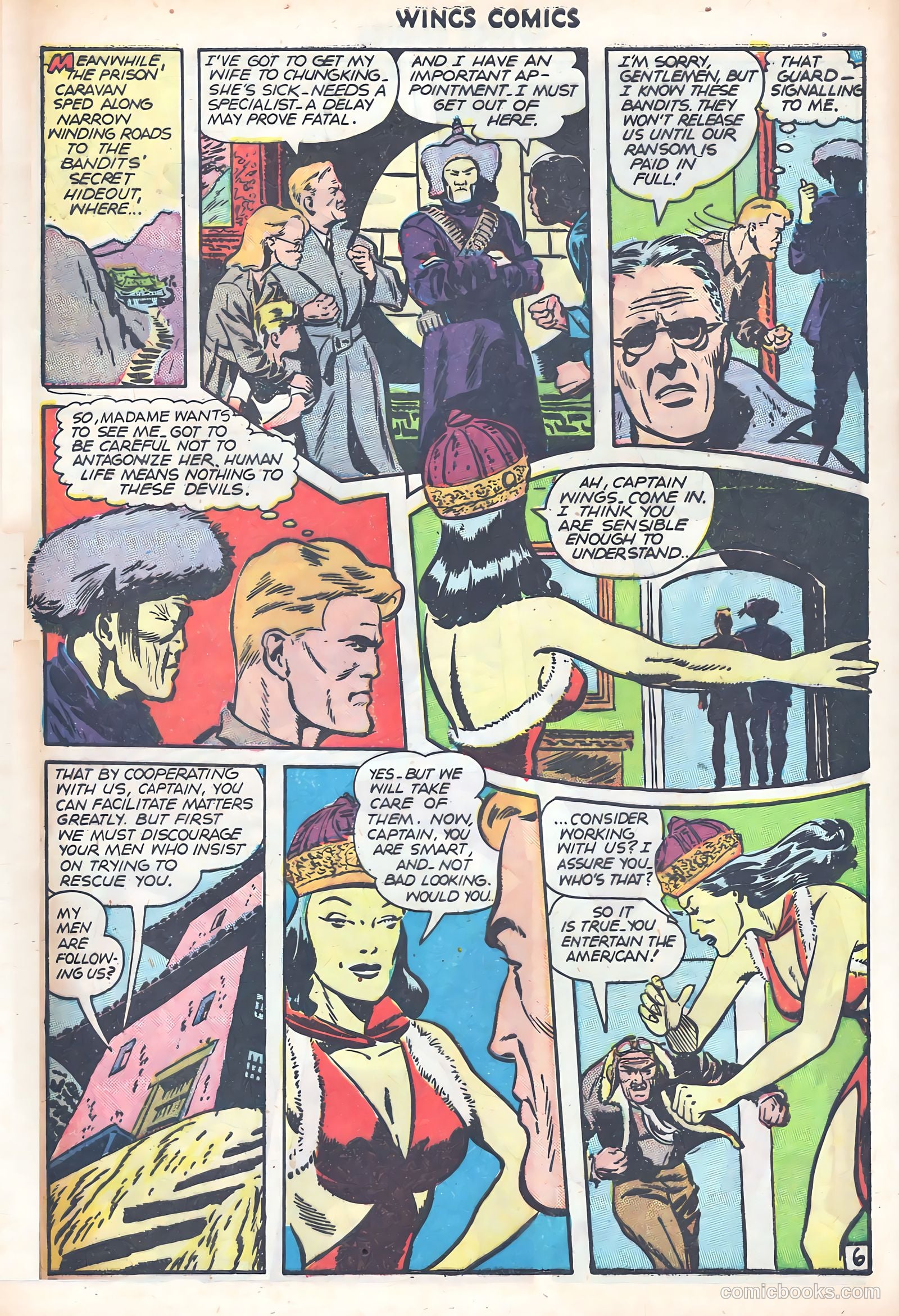 Wings Comics #74 (1946) — page 9 of 53