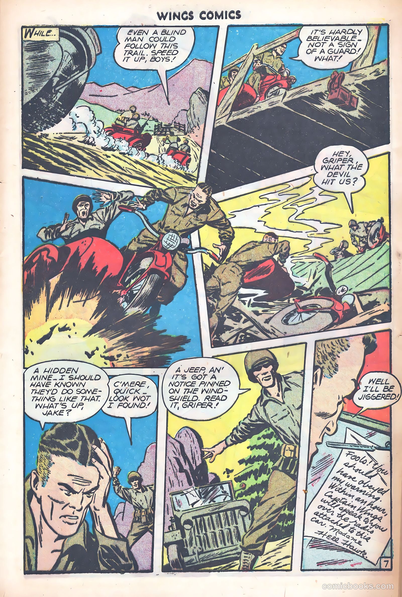 Wings Comics #74 (1946) — page 10 of 53