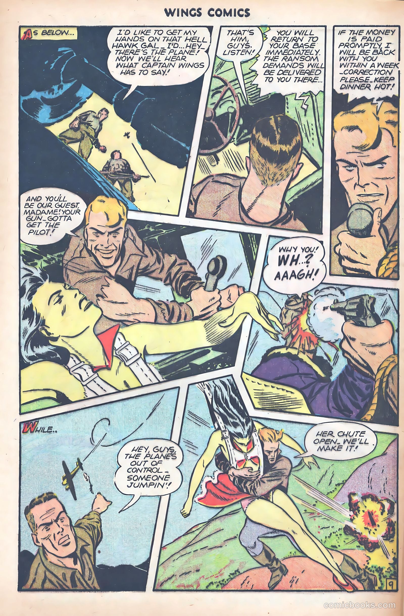 Wings Comics #74 (1946) — page 12 of 53