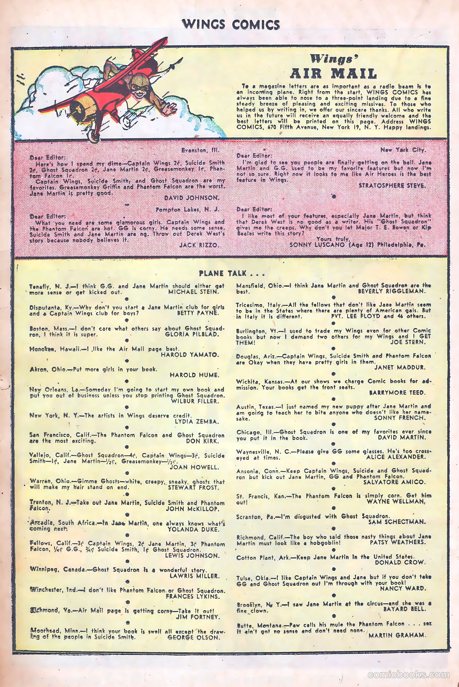 Wings Comics #74 (1946) — page 37 of 53