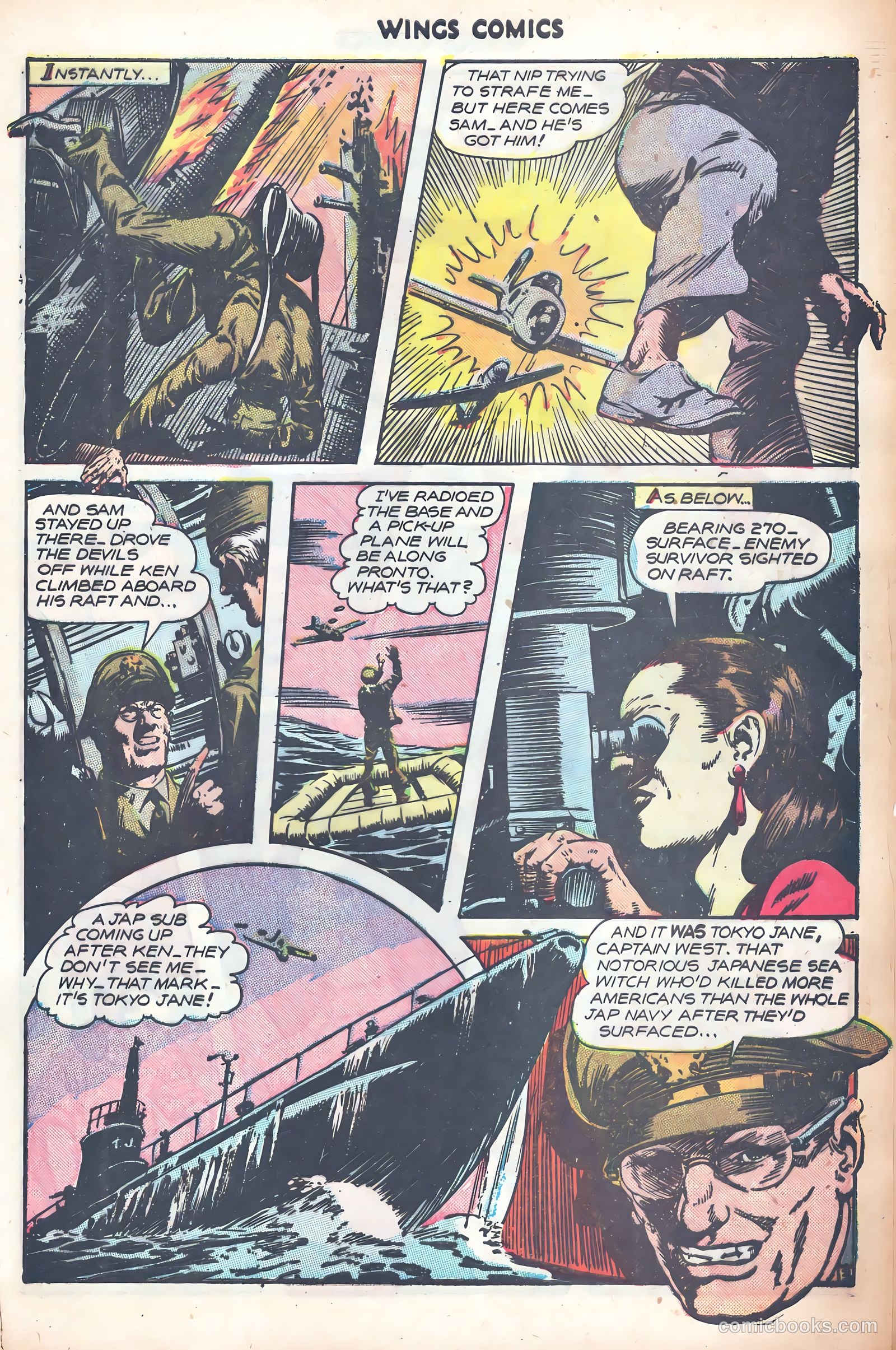 Wings Comics #74 (1946) — page 46 of 53