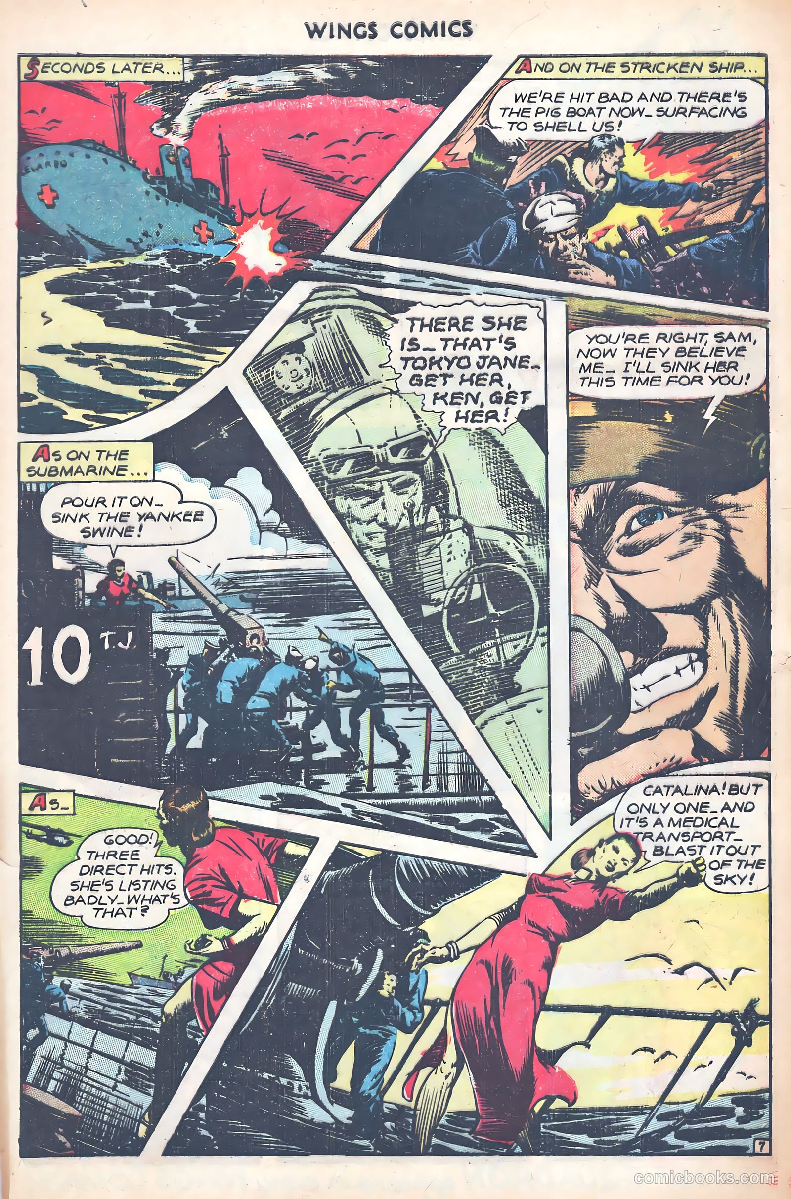 Wings Comics #74 (1946) — page 50 of 53