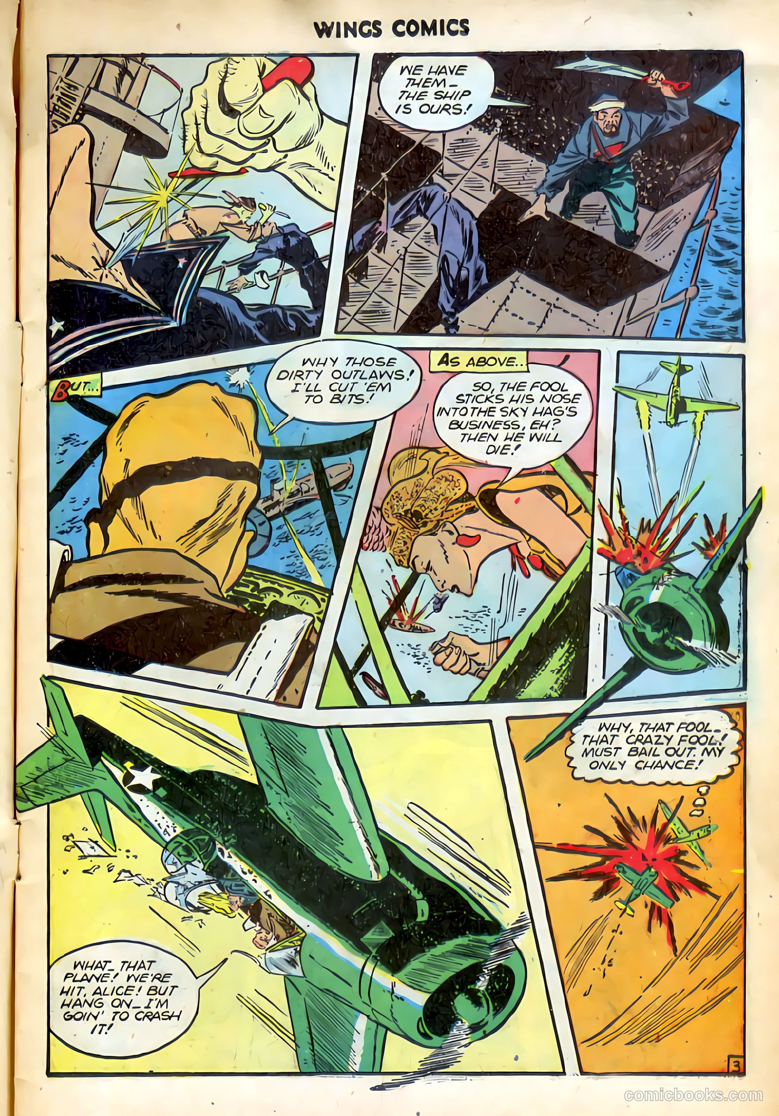 Wings Comics #75 (1946) — page 6 of 53
