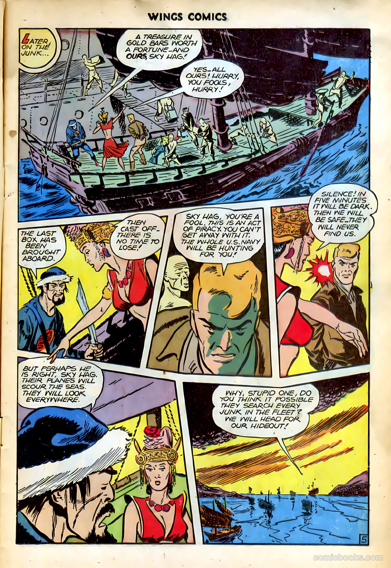Wings Comics #75 (1946) — page 8 of 53