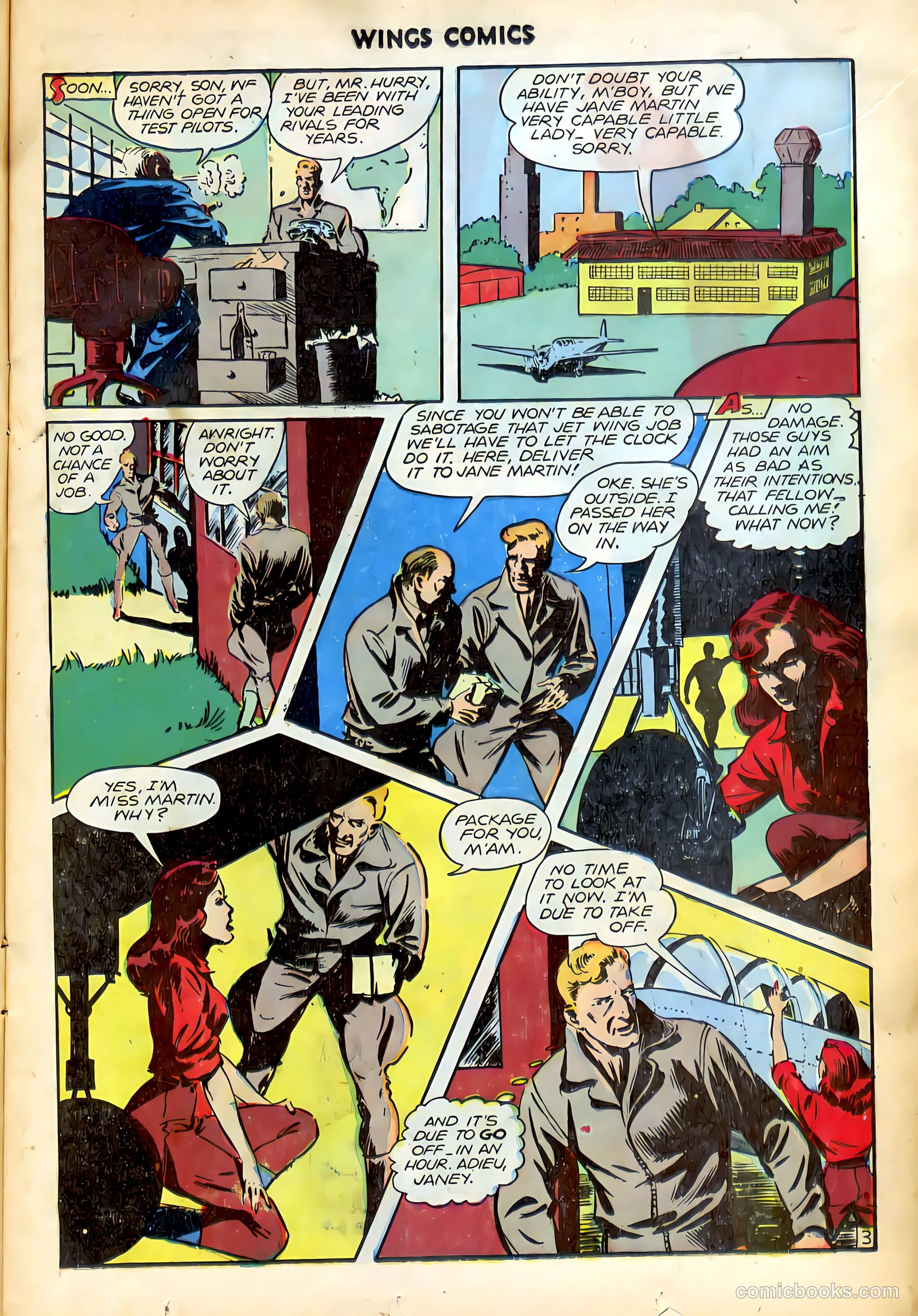 Wings Comics #75 (1946) — page 16 of 53