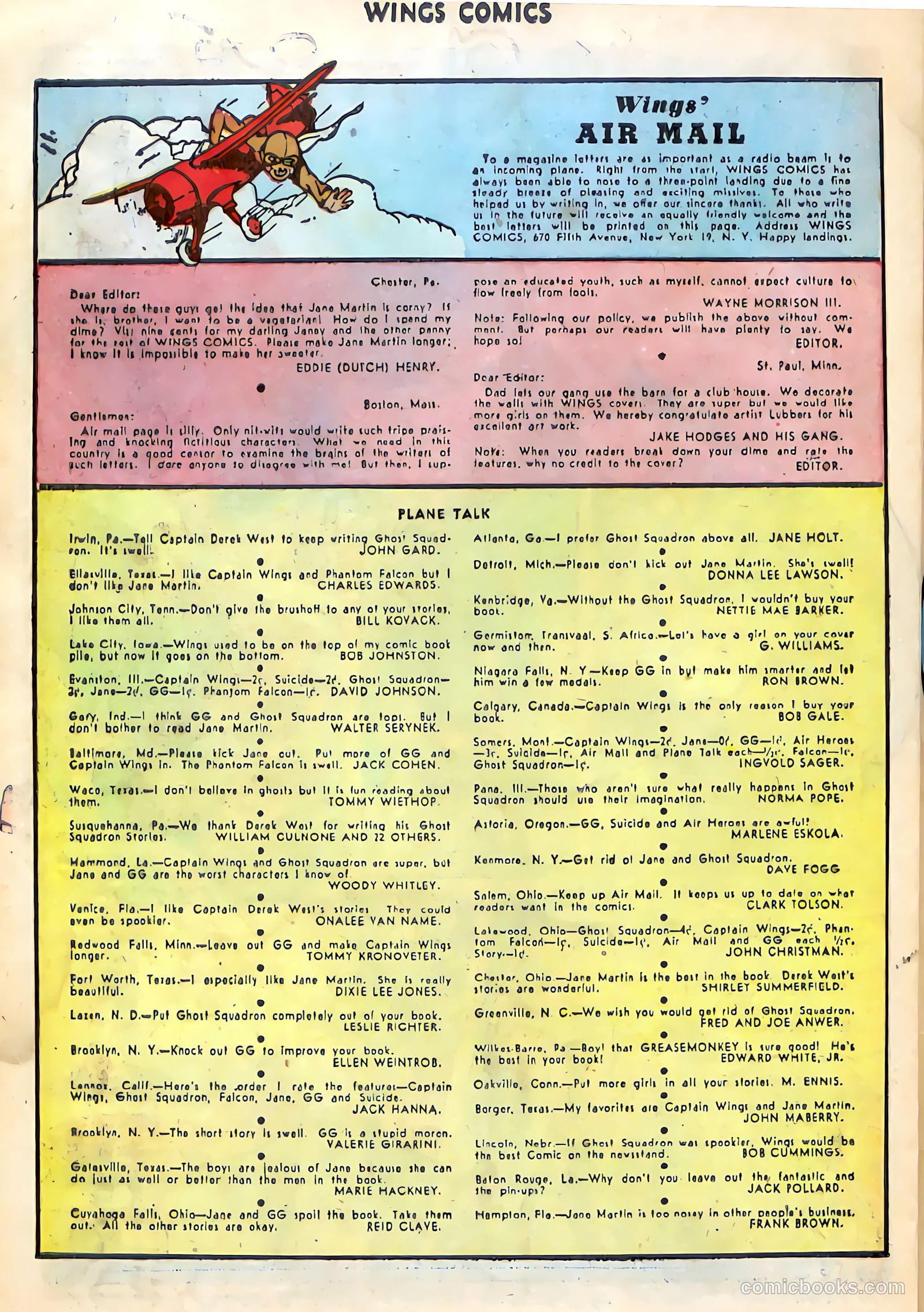 Wings Comics #75 (1946) — page 37 of 53