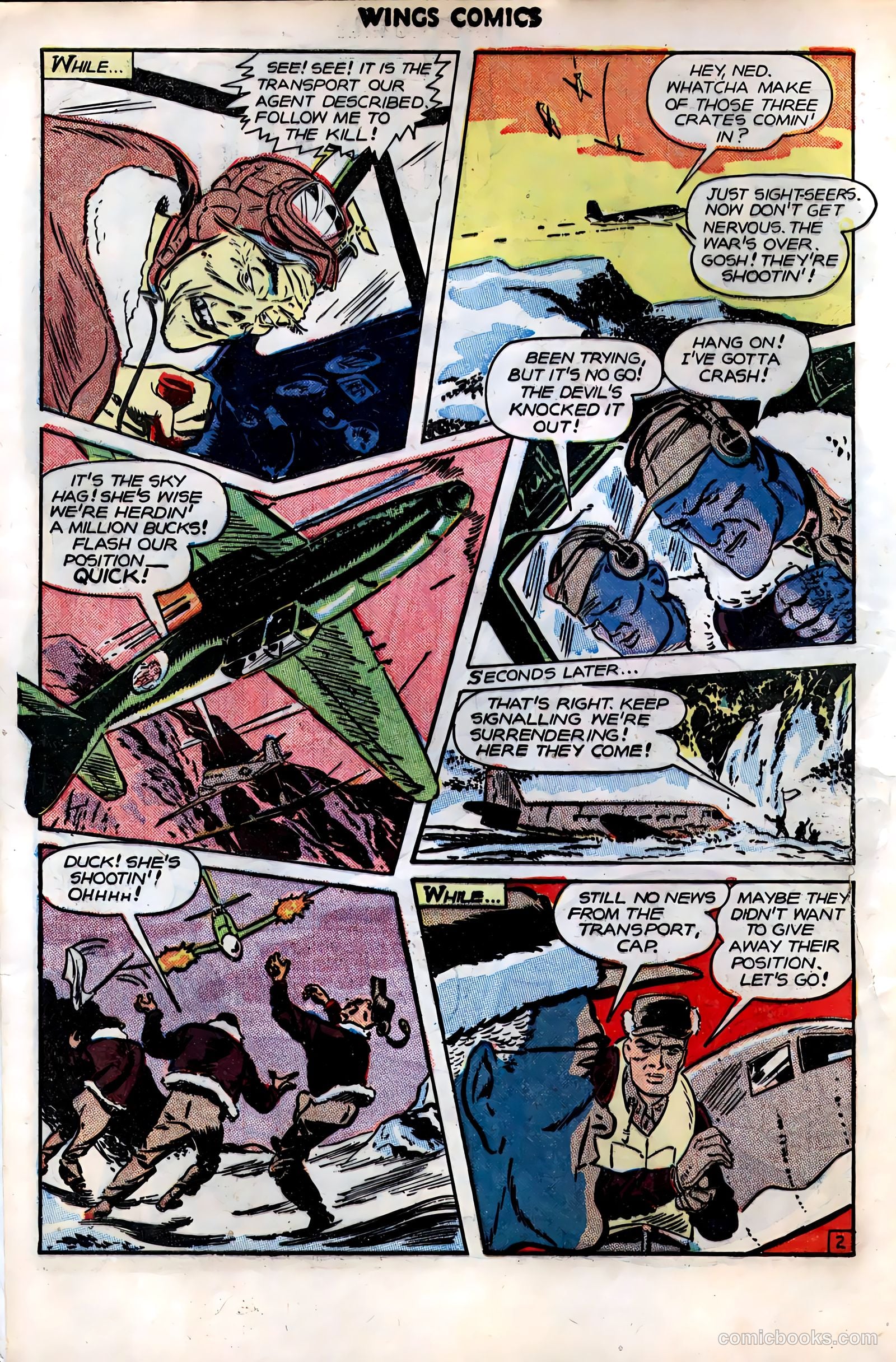 Wings Comics #76 (1946) — page 4 of 52