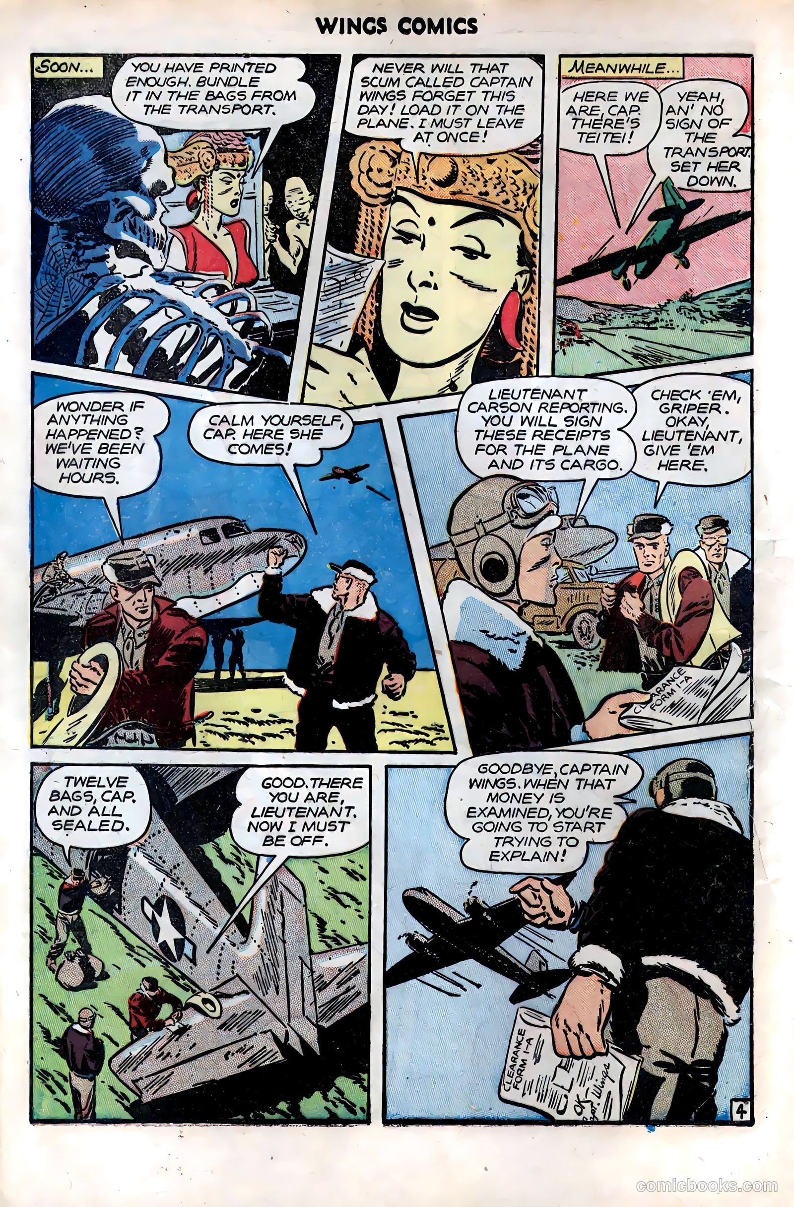 Wings Comics #76 (1946) — page 6 of 52
