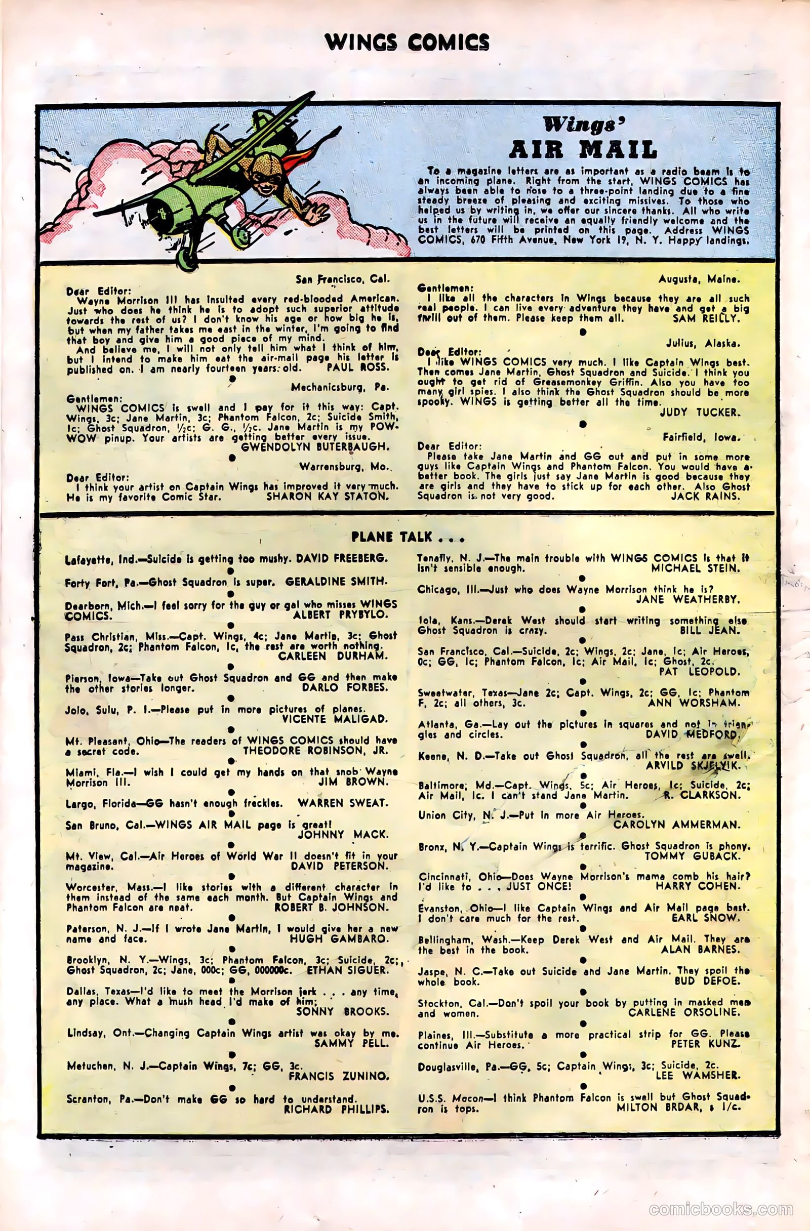 Wings Comics #76 (1946) — page 36 of 52