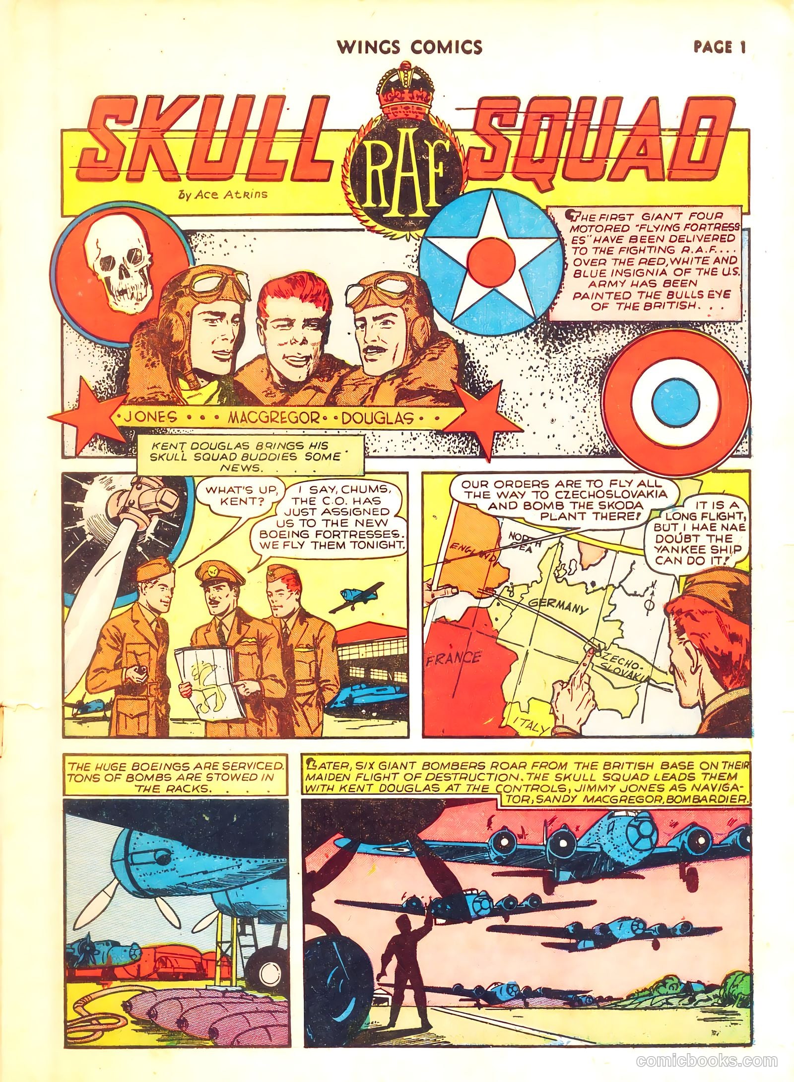 Wings Comics #8 (1941) — page 3 of 68