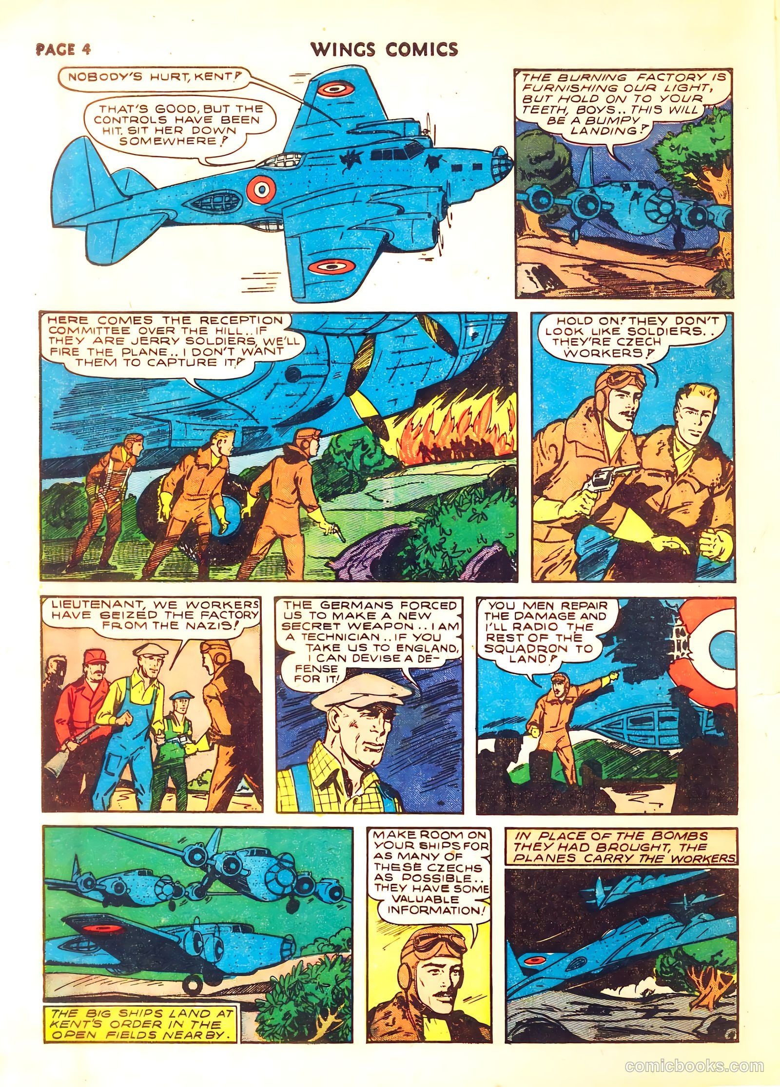 Wings Comics #8 (1941) — page 6 of 68