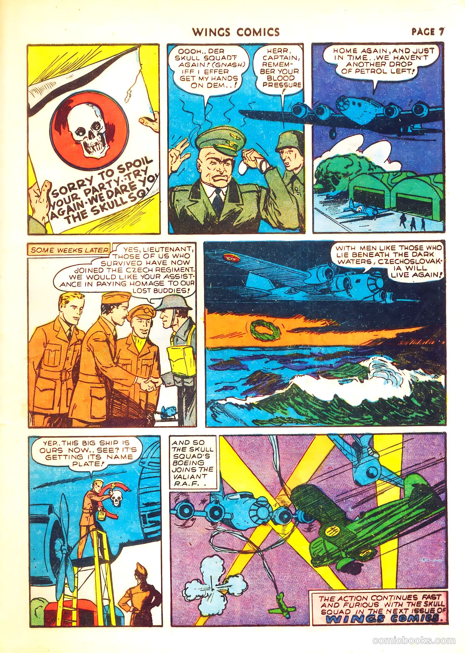 Wings Comics #8 (1941) — page 9 of 68