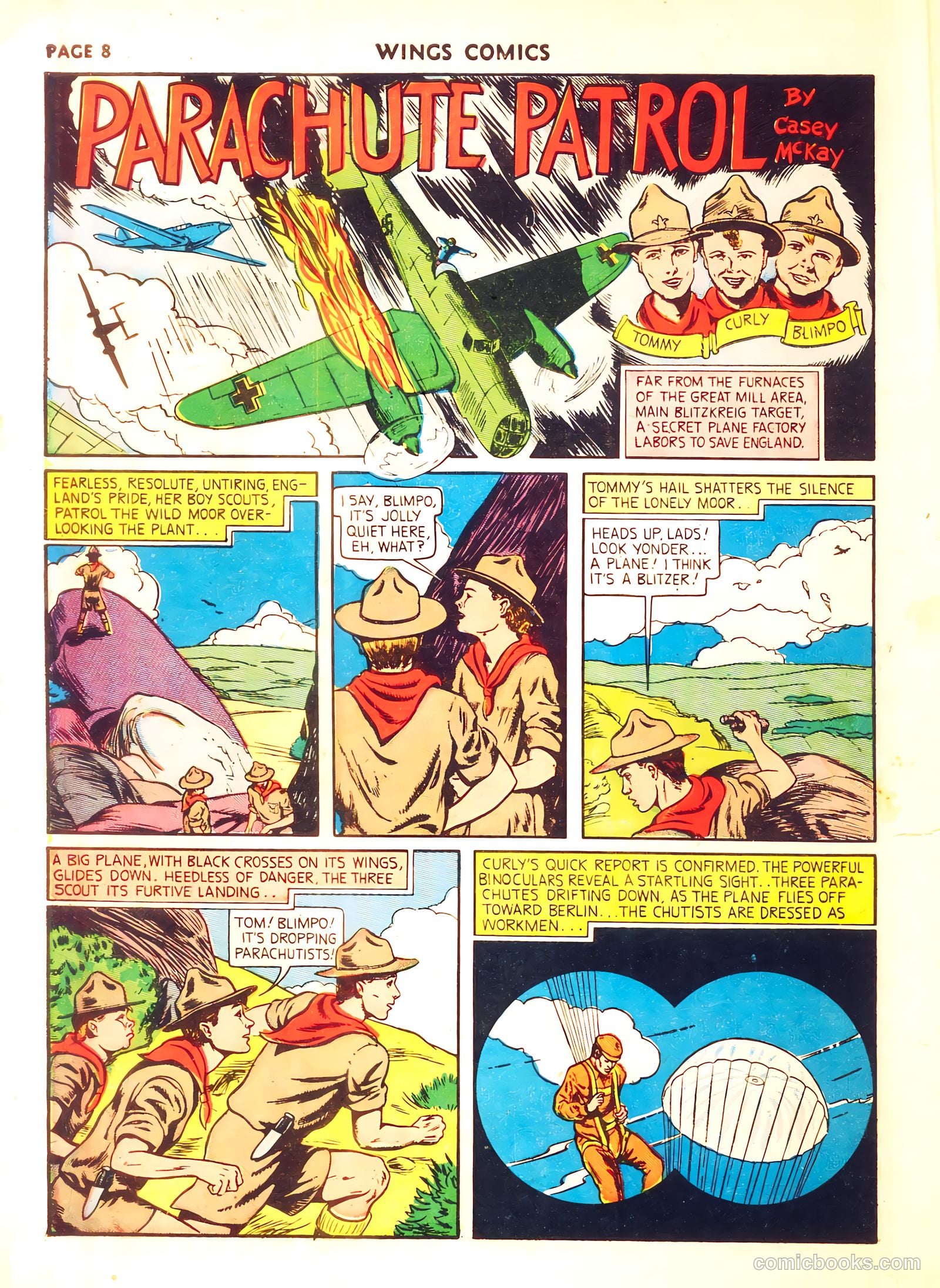 Wings Comics #8 (1941) — page 10 of 68