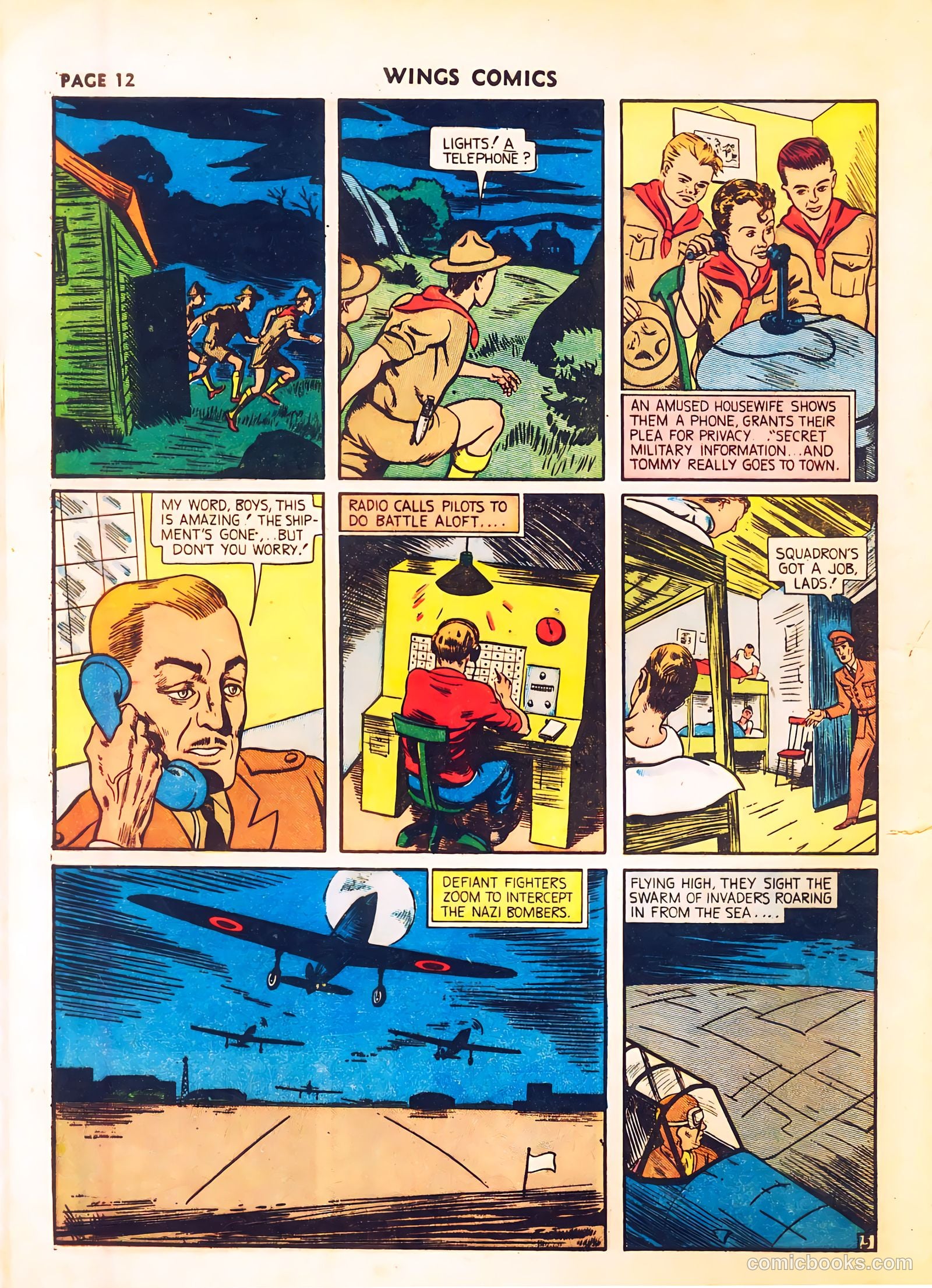 Wings Comics #8 (1941) — page 14 of 68