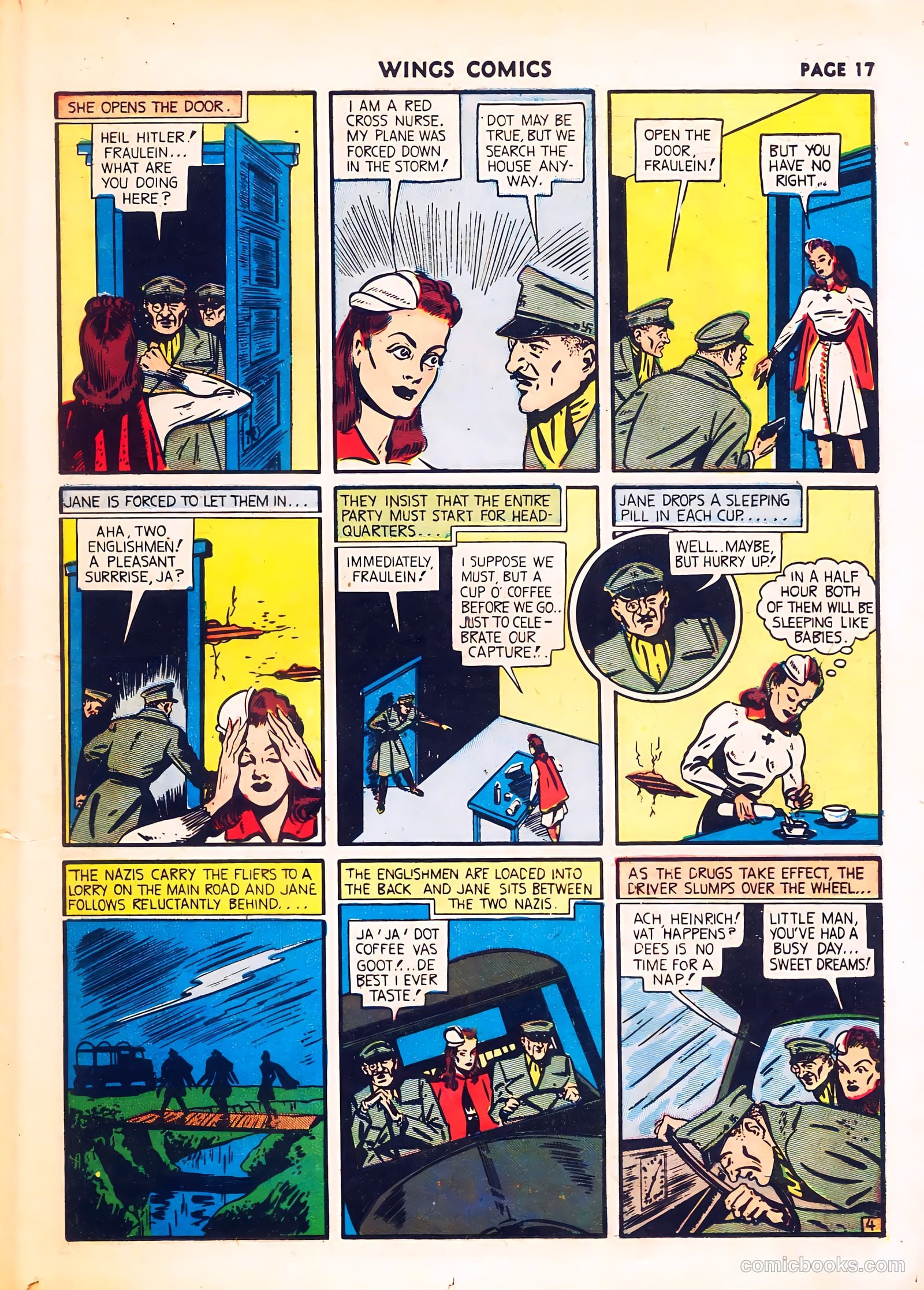 Wings Comics #8 (1941) — page 19 of 68