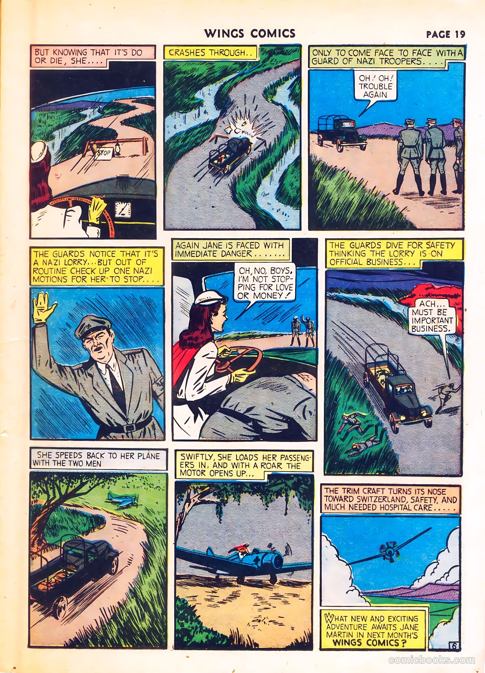 Wings Comics #8 (1941) — page 21 of 68