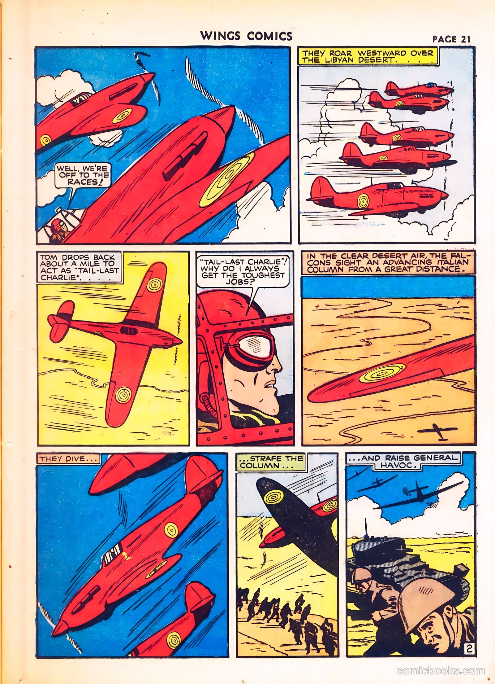 Wings Comics #8 (1941) — page 23 of 68